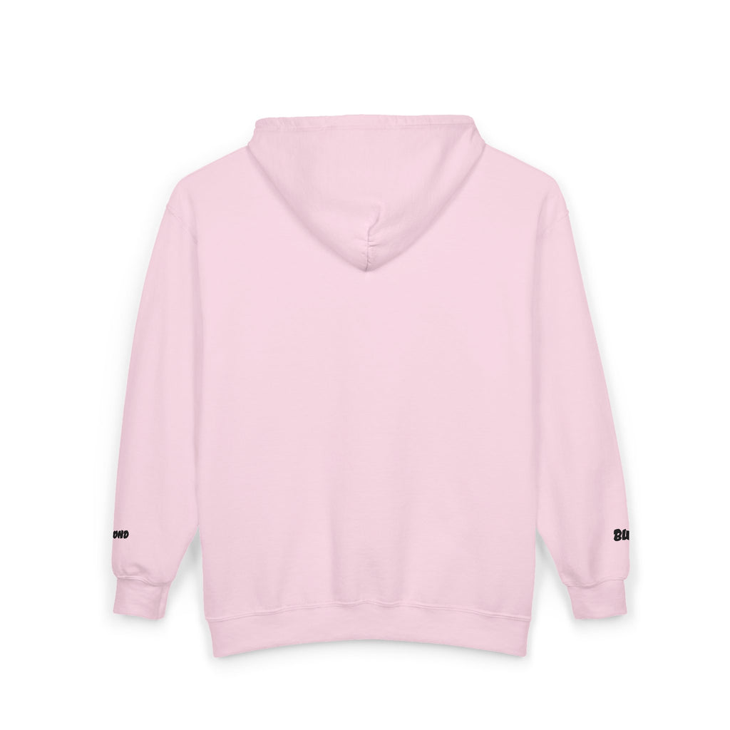 Zip Hoodie with Minimal Lion Crest — Small Chest & Sleeve Logo