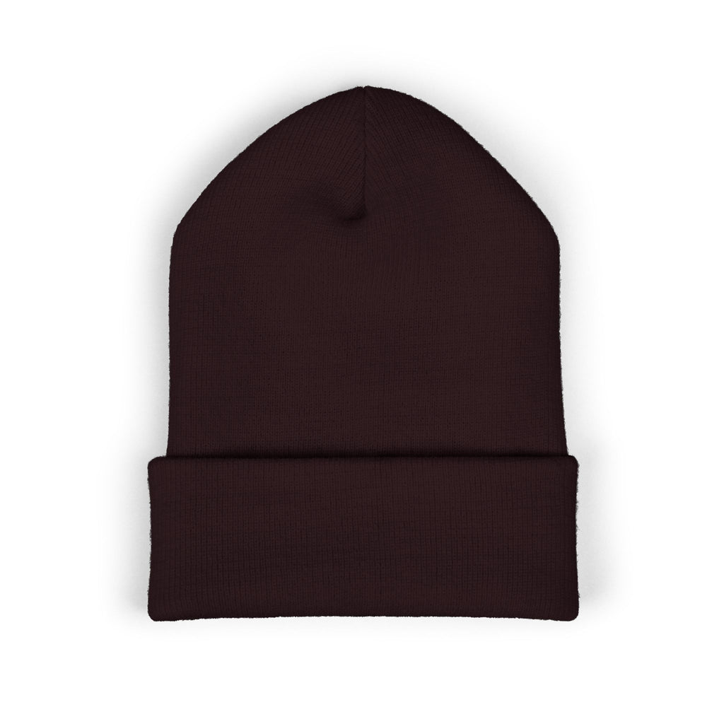 Embroidered Thistle Cuffed Beanie