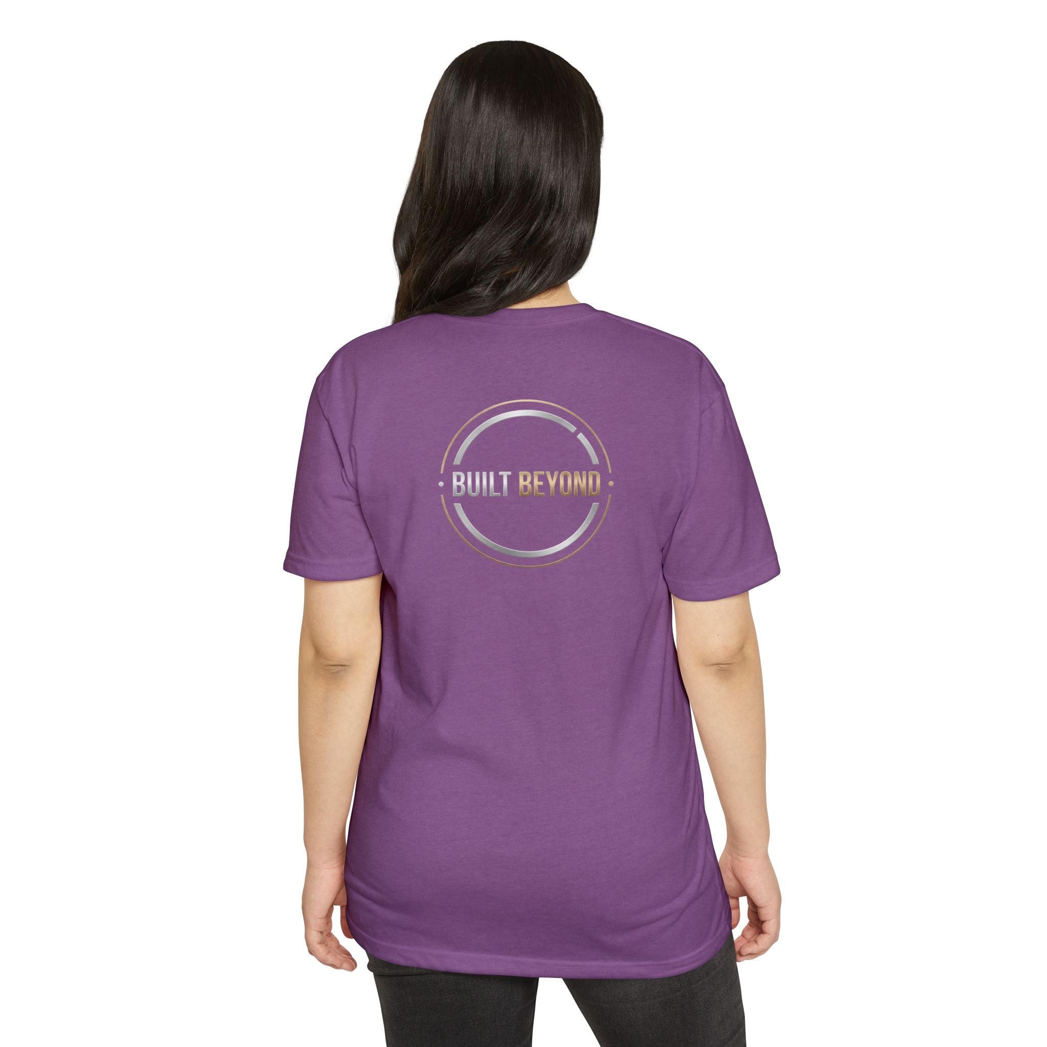 Built Beyond Logo T-Shirt — Minimal Front Emblem, Bold Back Graphic