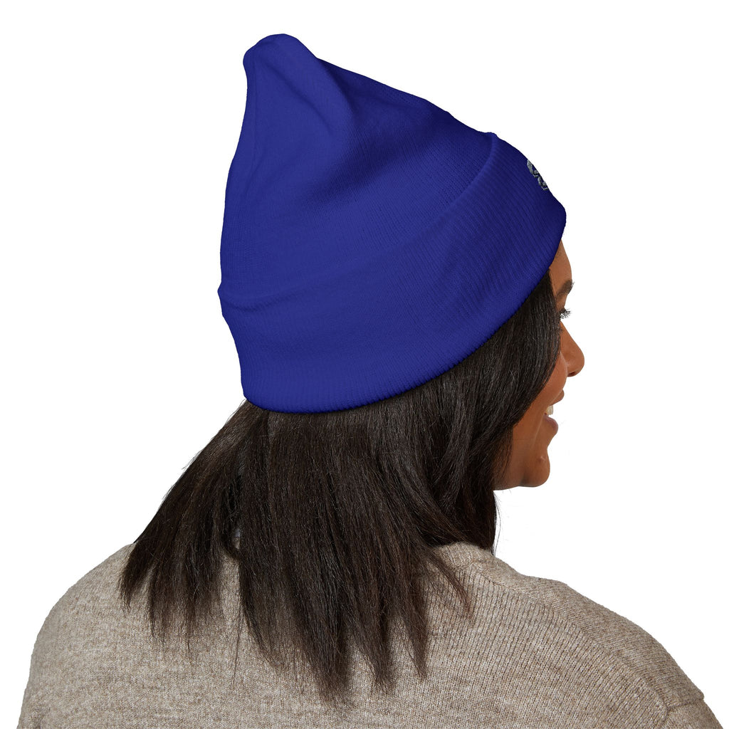 Embroidered Thistle Cuffed Beanie