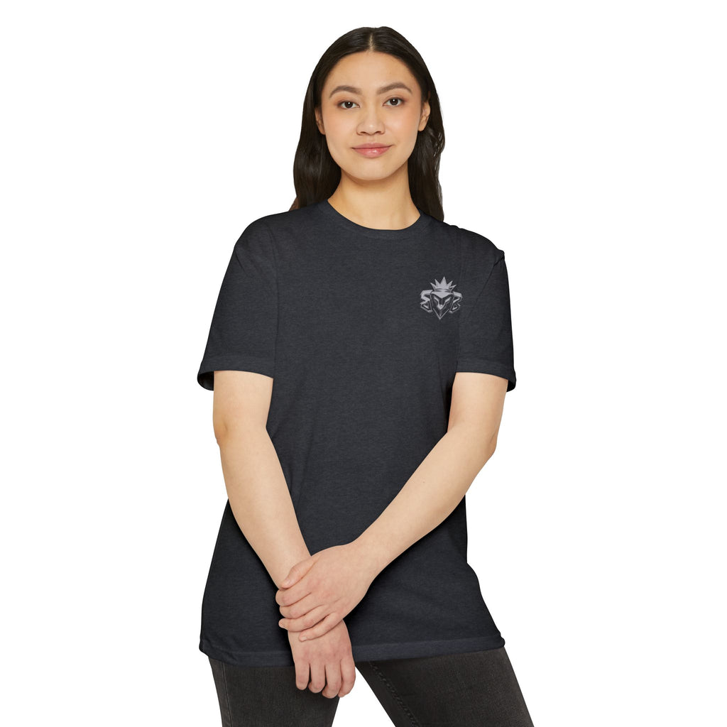 Built Beyond Logo T-Shirt — Minimal Front Emblem, Bold Back Graphic