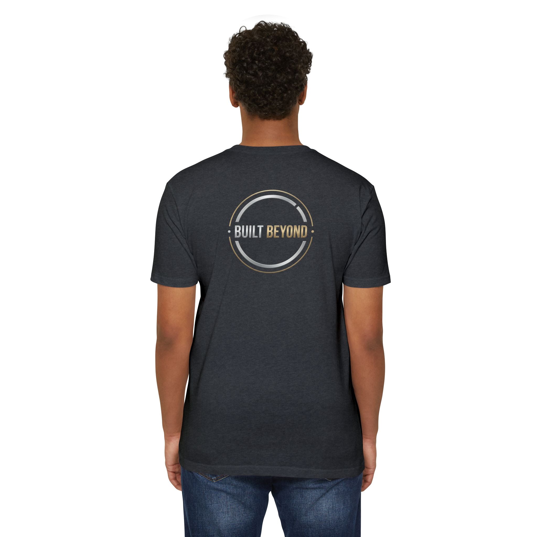 Built Beyond Logo T-Shirt — Minimal Front Emblem, Bold Back Graphic