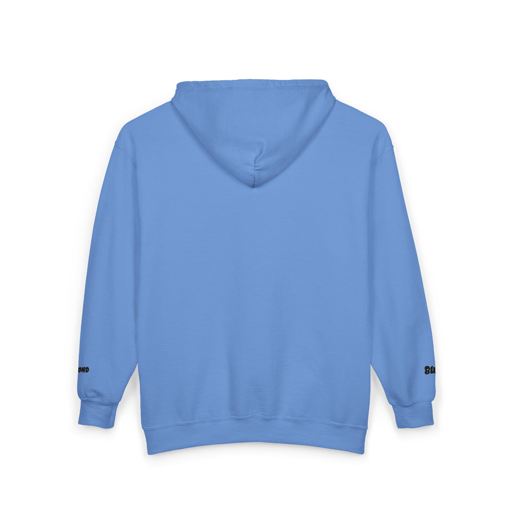 Zip Hoodie with Minimal Lion Crest — Small Chest & Sleeve Logo