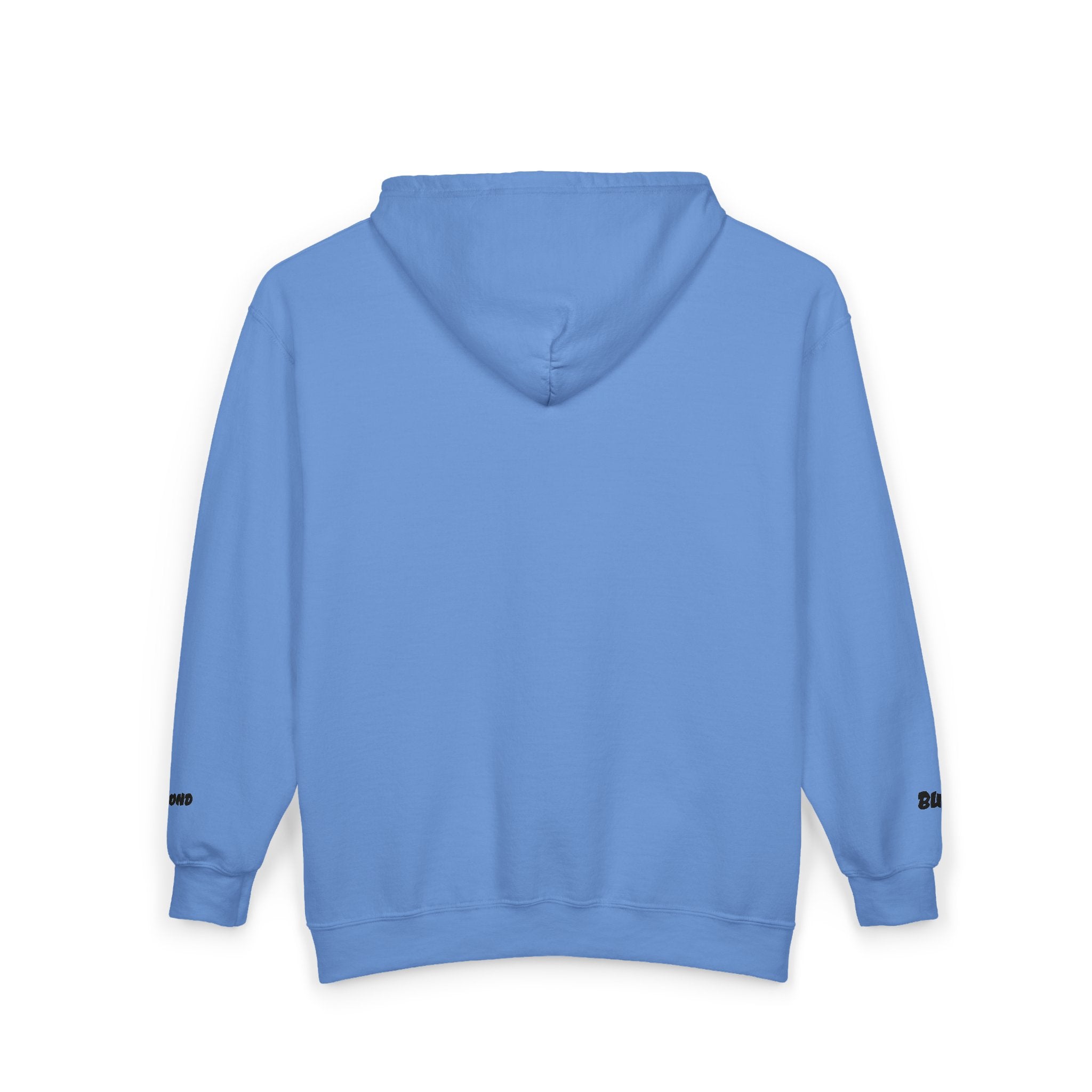 Zip Hoodie with Minimal Lion Crest — Small Chest & Sleeve Logo