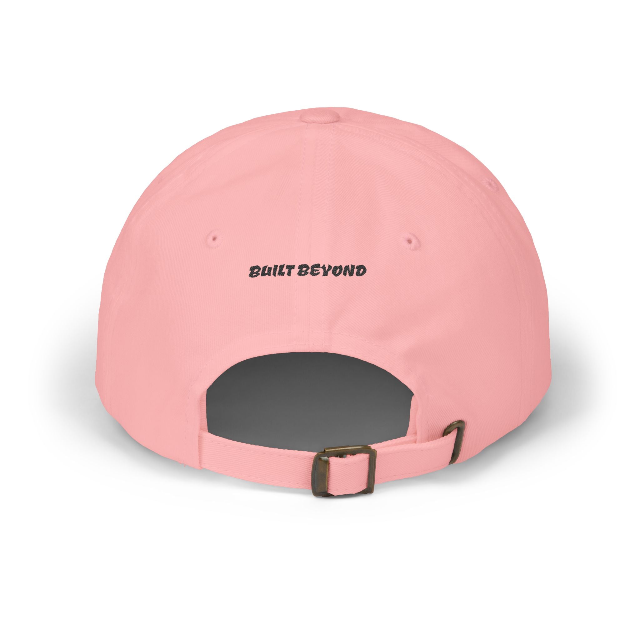Dad Cap — Embroidered Blue Crown Heart Logo (“Shift Beyond” Back)