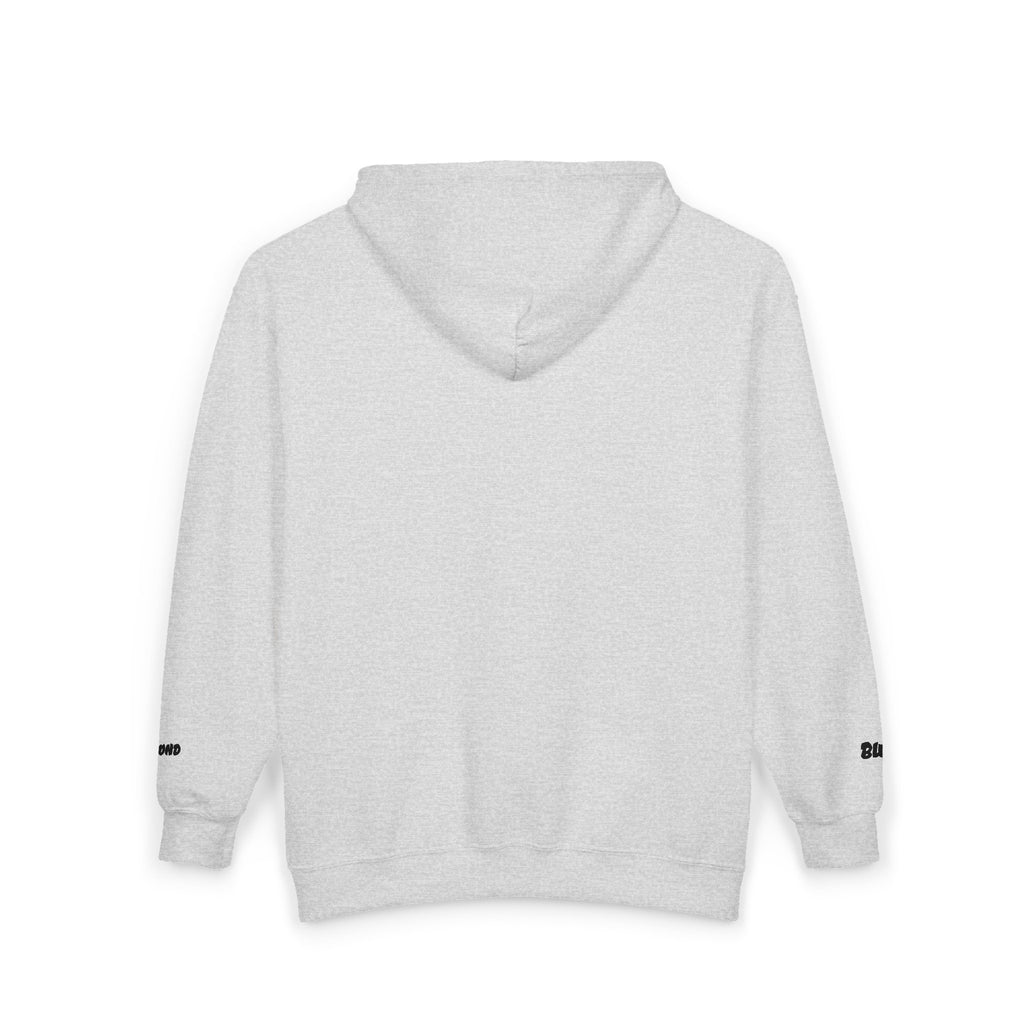 Zip Hoodie with Minimal Lion Crest — Small Chest & Sleeve Logo