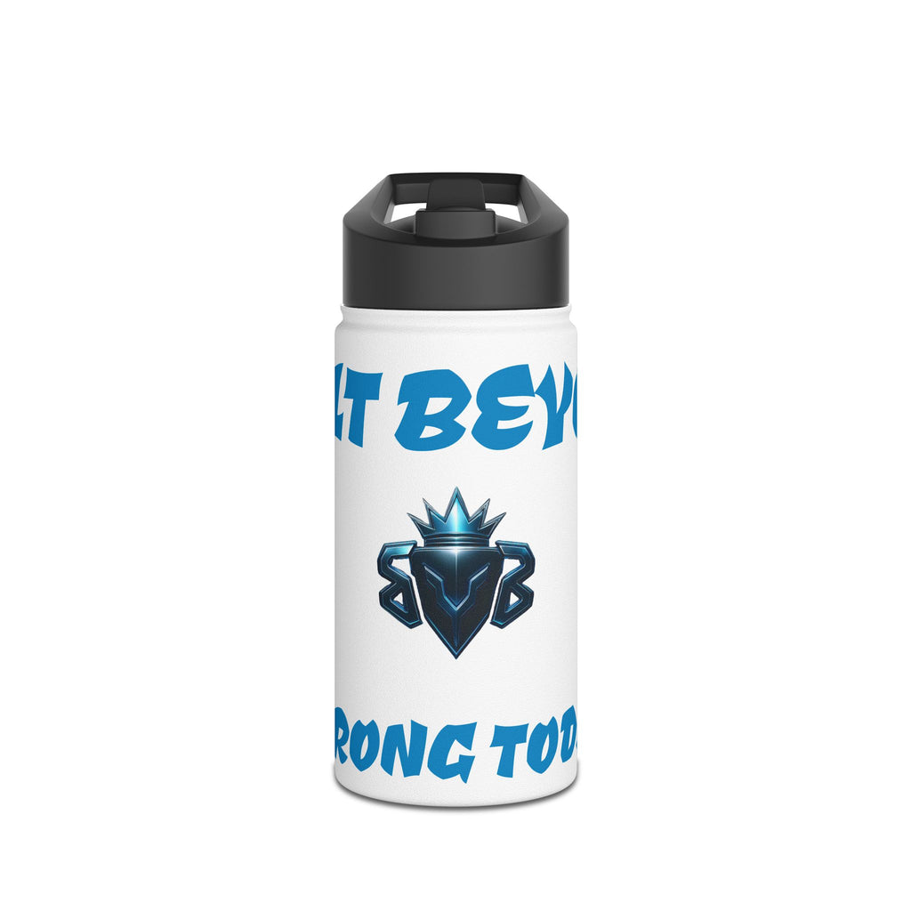 Stainless Steel "Strong Today" Water Bottle, Standard Lid