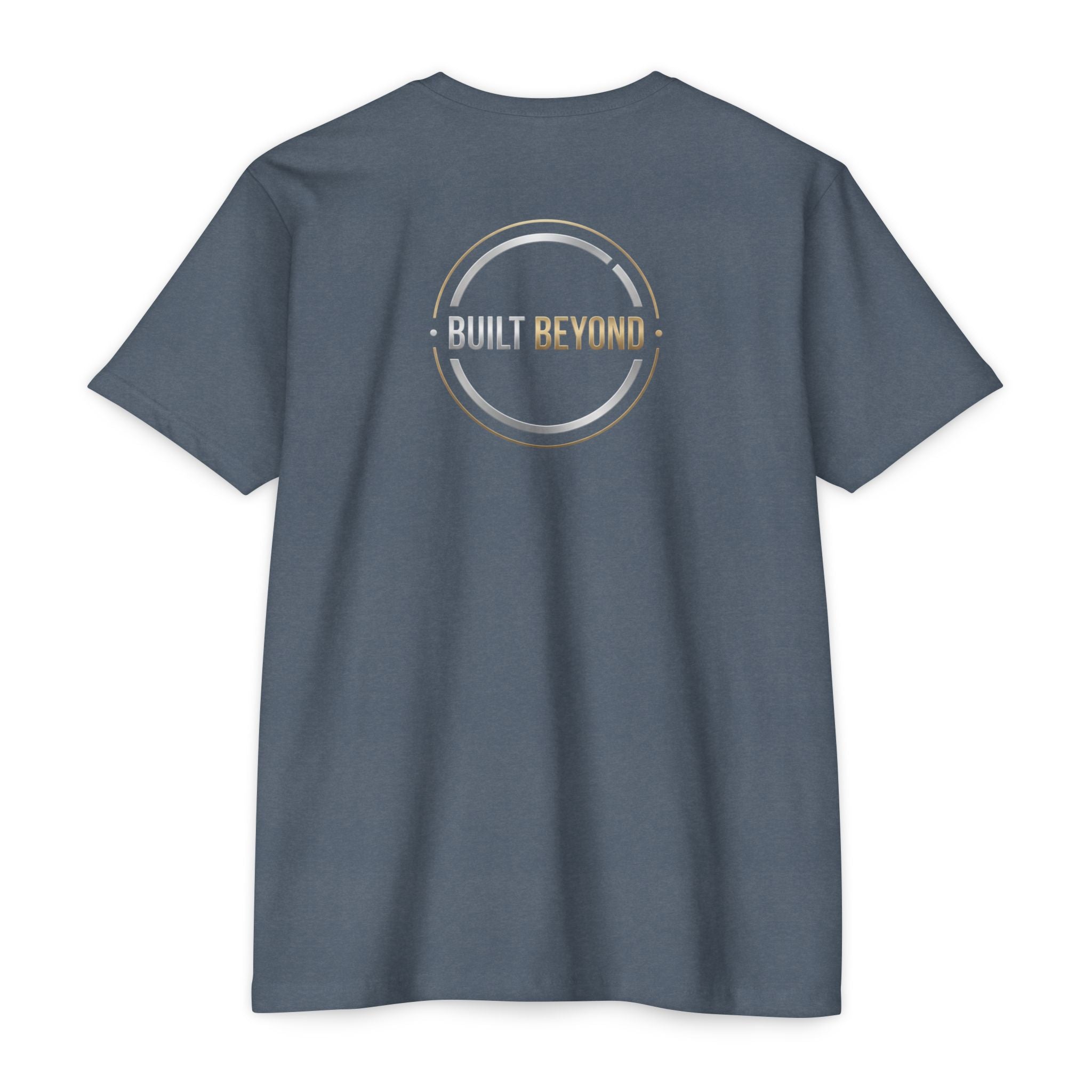 Built Beyond Logo T-Shirt — Minimal Front Emblem, Bold Back Graphic
