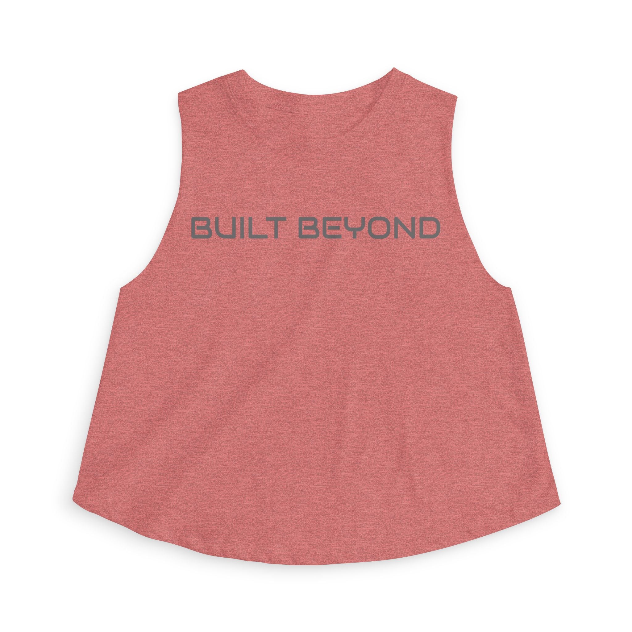 Built Beyond Women’s Crop Top — Minimal Motivational Graphic Tank