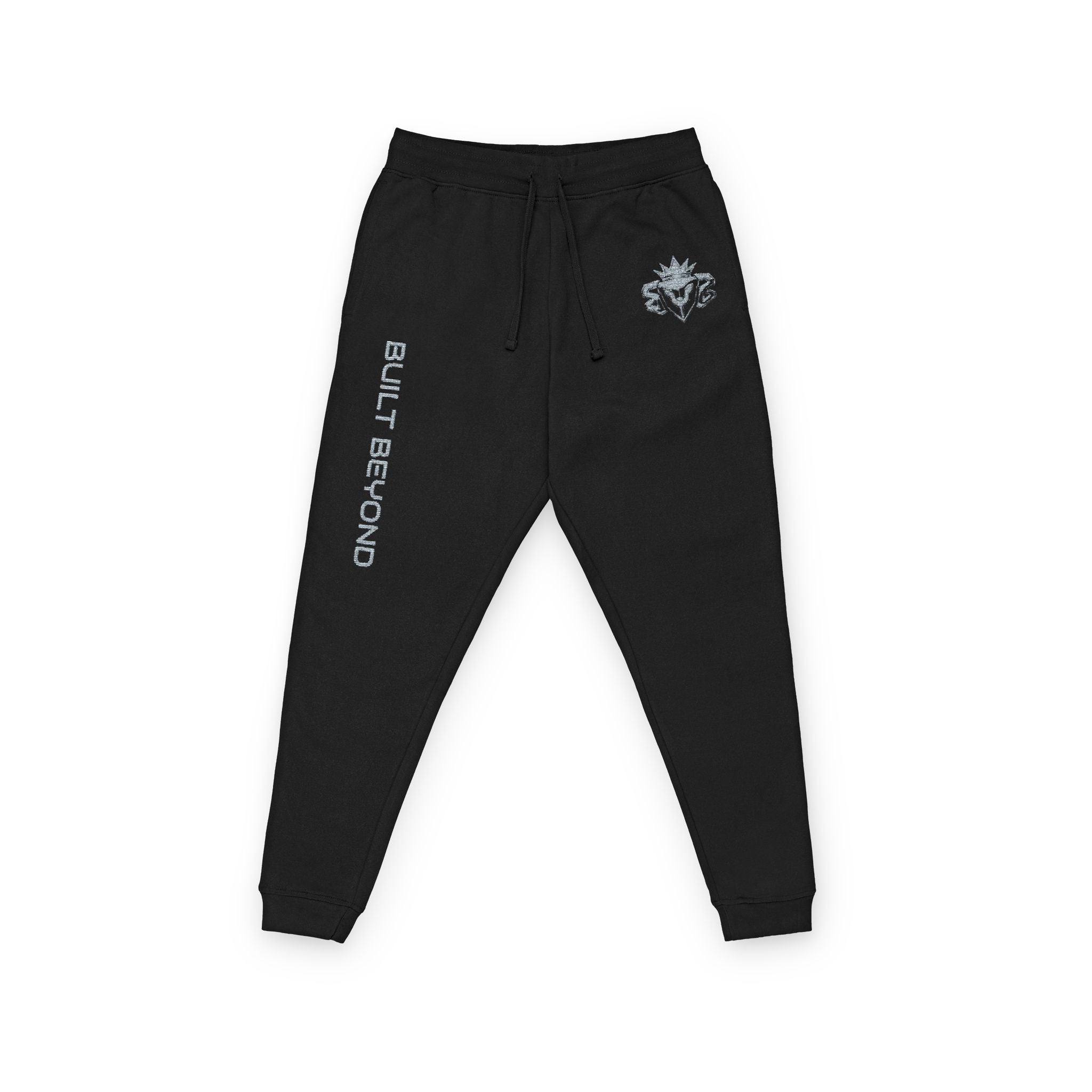 Embroidered 'Blue Beyond' Fleece Joggers — Cozy Streetwear Sweatpants