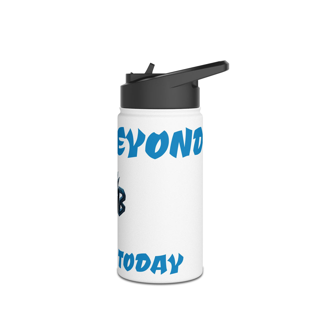 Stainless Steel "Strong Today" Water Bottle, Standard Lid
