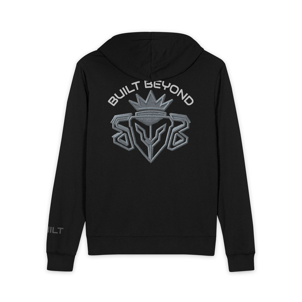 Full-Zip Hoodie — "Built Beyond" Graphic Hoodie