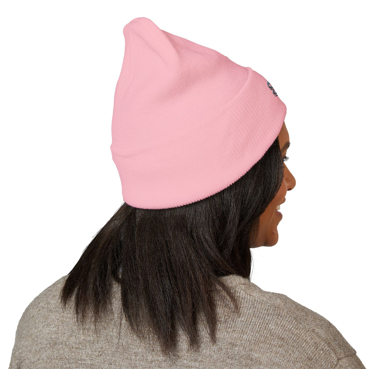 Embroidered Thistle Cuffed Beanie