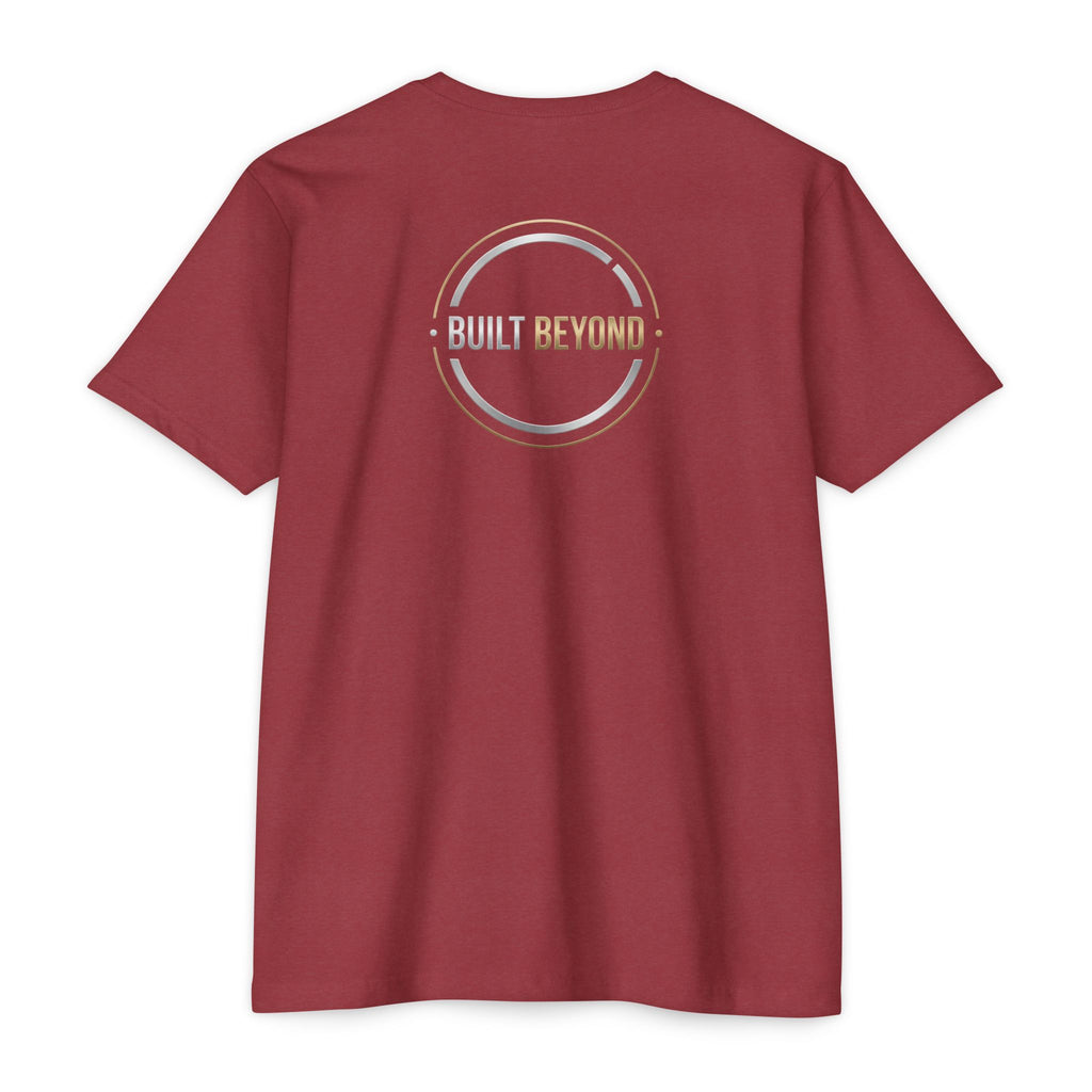 Built Beyond Logo T-Shirt — Minimal Front Emblem, Bold Back Graphic
