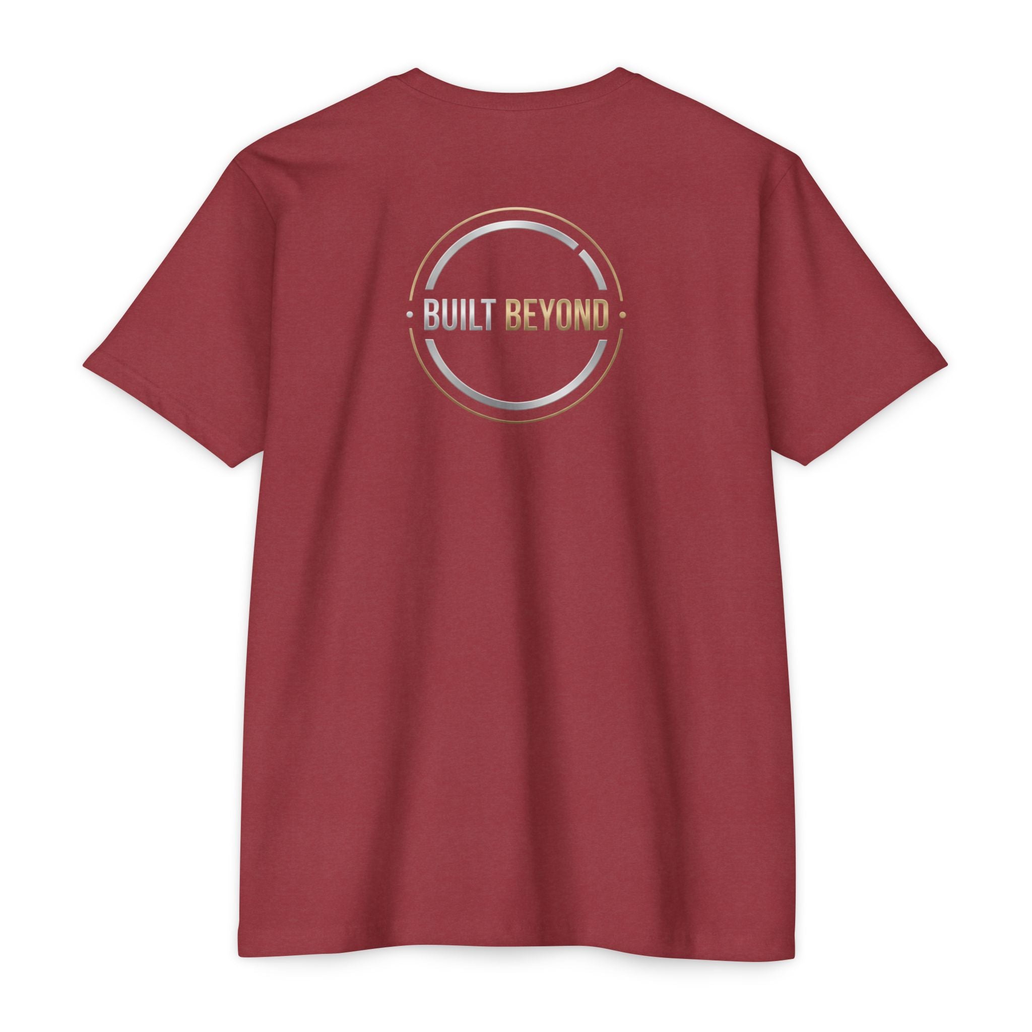 Built Beyond Logo T-Shirt — Minimal Front Emblem, Bold Back Graphic