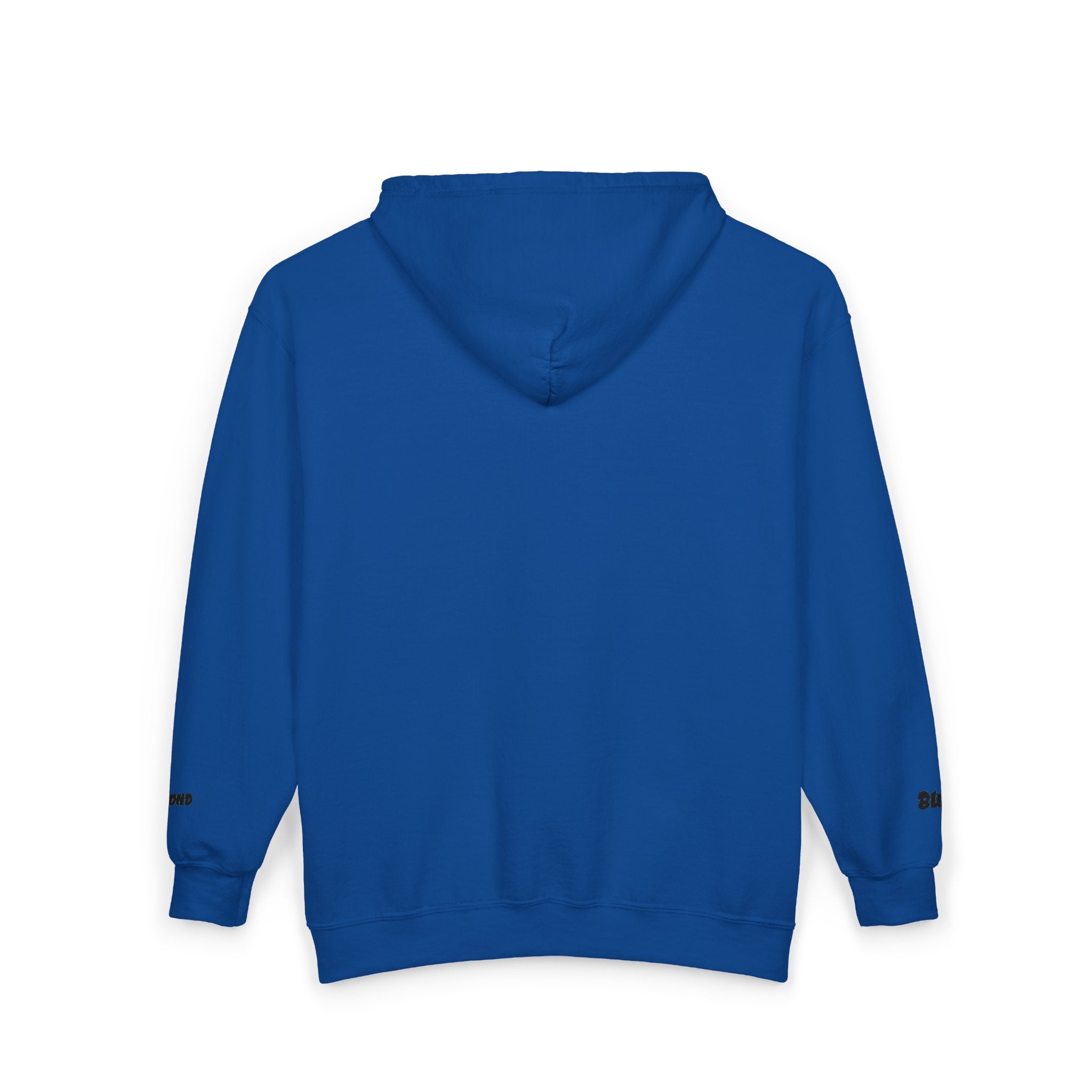 Zip Hoodie with Minimal Lion Crest — Small Chest & Sleeve Logo