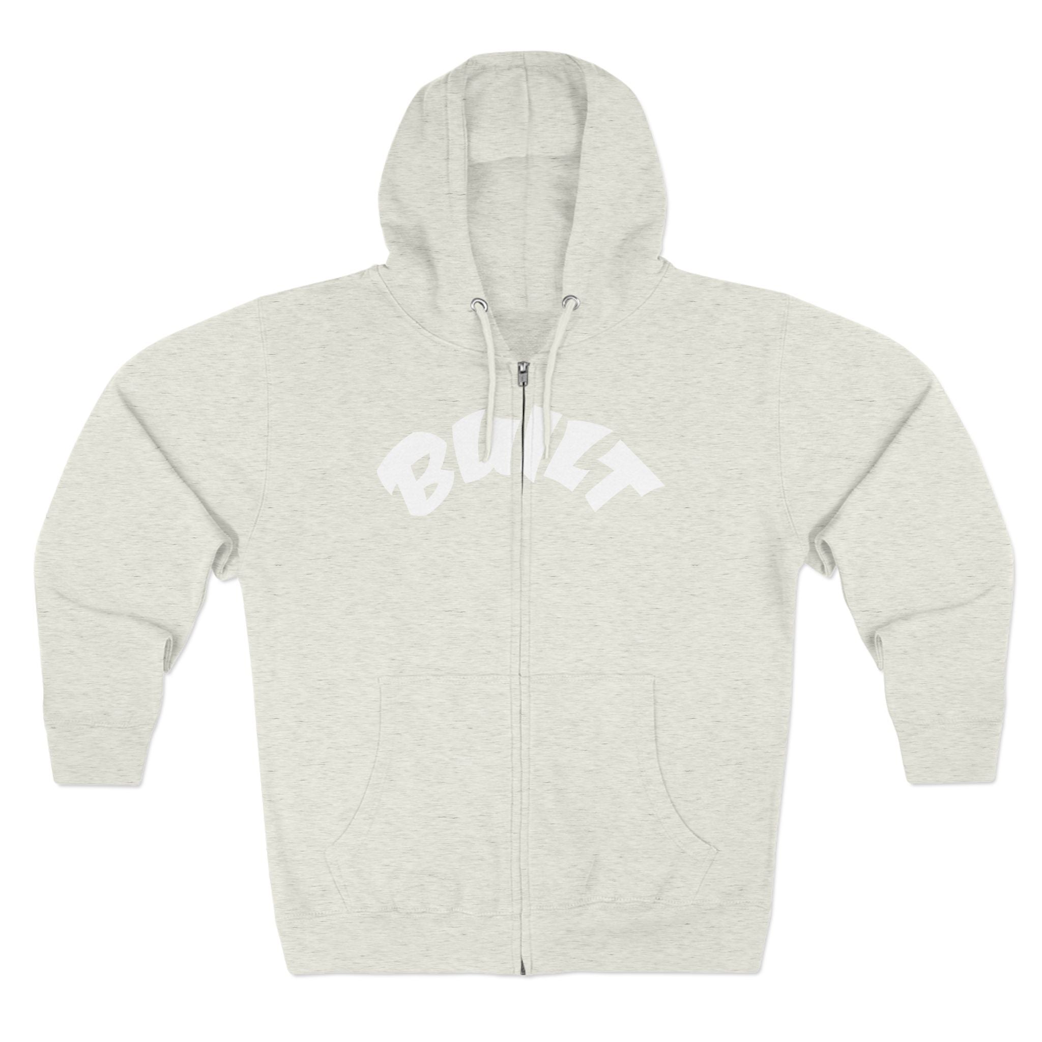 Built Zip Hoodie — Blue Crest Logo Back