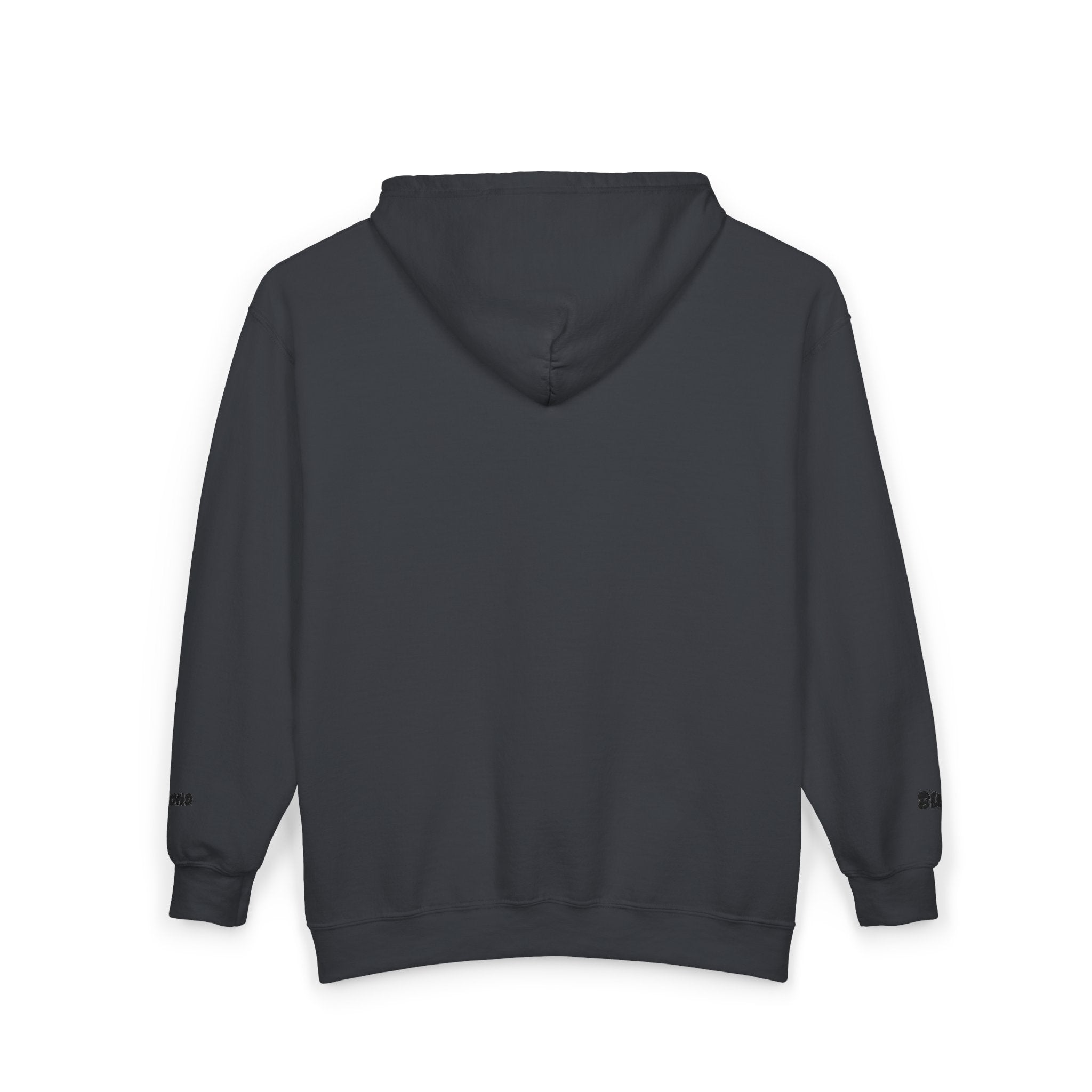 Zip Hoodie with Minimal Lion Crest — Small Chest & Sleeve Logo