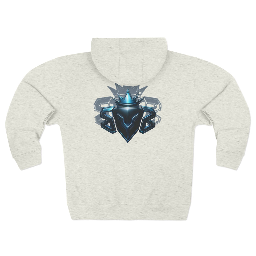 Built Zip Hoodie — Blue Crest Logo Back