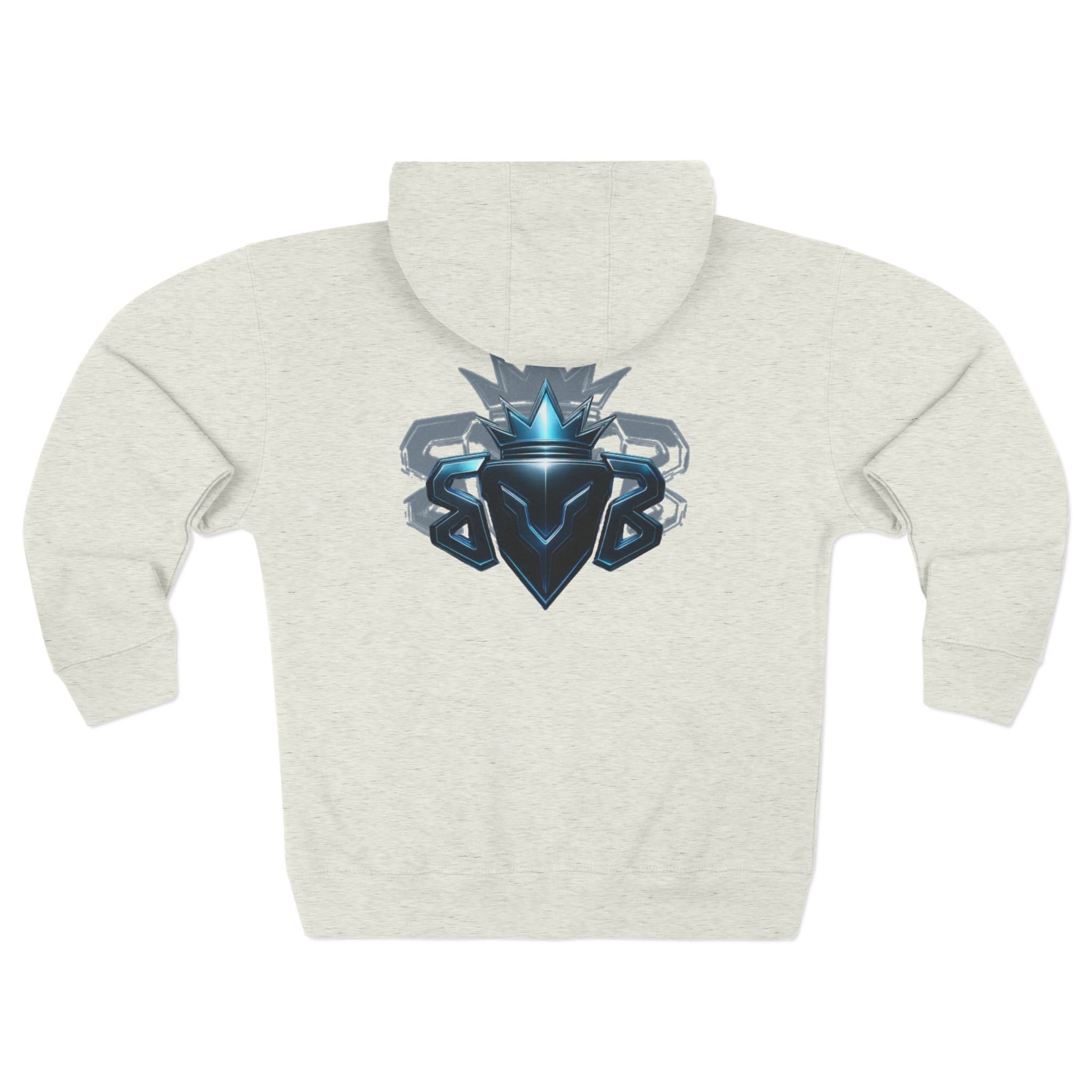 Built Zip Hoodie — Blue Crest Logo Back
