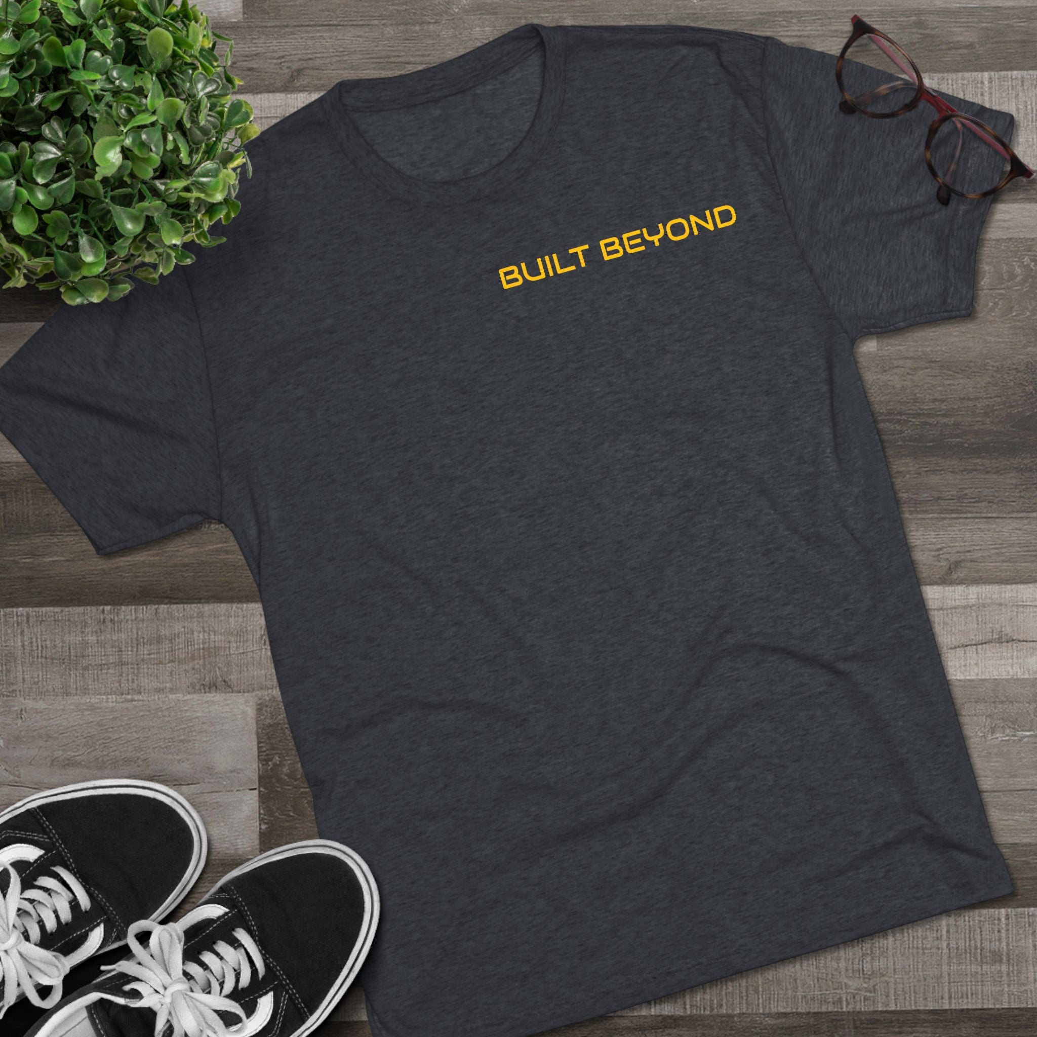 Built Beyond / Strong Today Tee — Motivational Fitness T-Shirt