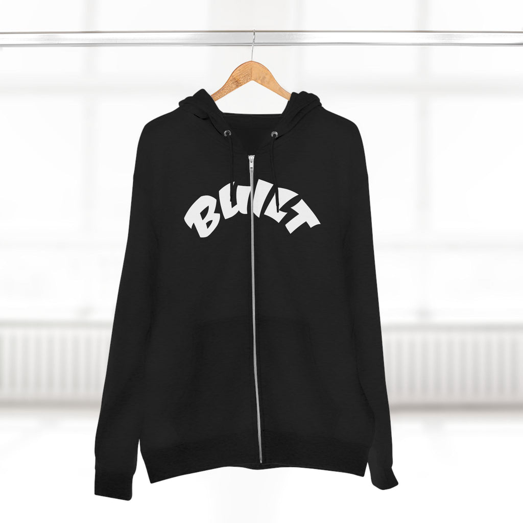 Built Zip Hoodie — Blue Crest Logo Back