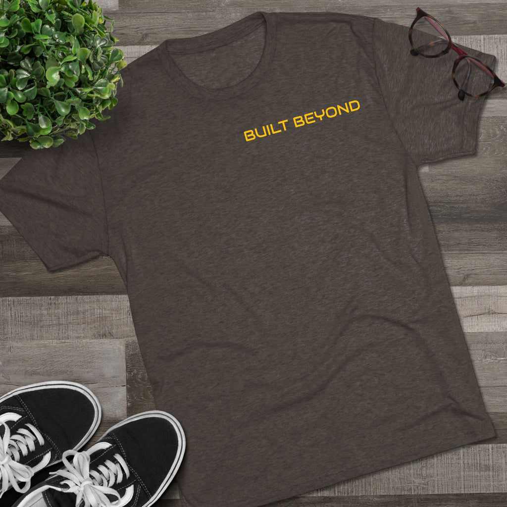 Built Beyond / Strong Today Tee — Motivational Fitness T-Shirt