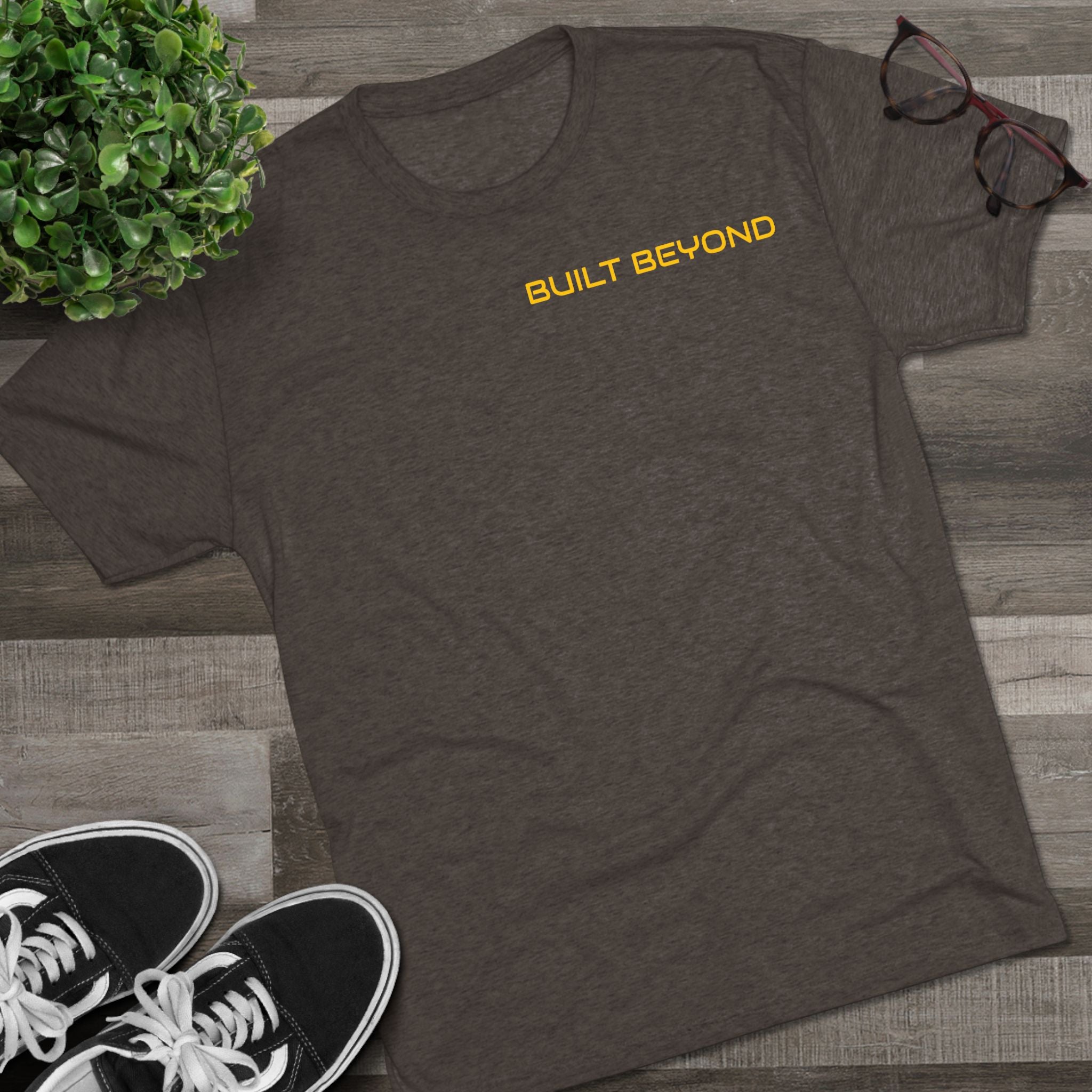 Built Beyond / Strong Today Tee — Motivational Fitness T-Shirt