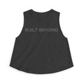 Built Beyond Women’s Crop Top — Minimal Motivational Graphic Tank