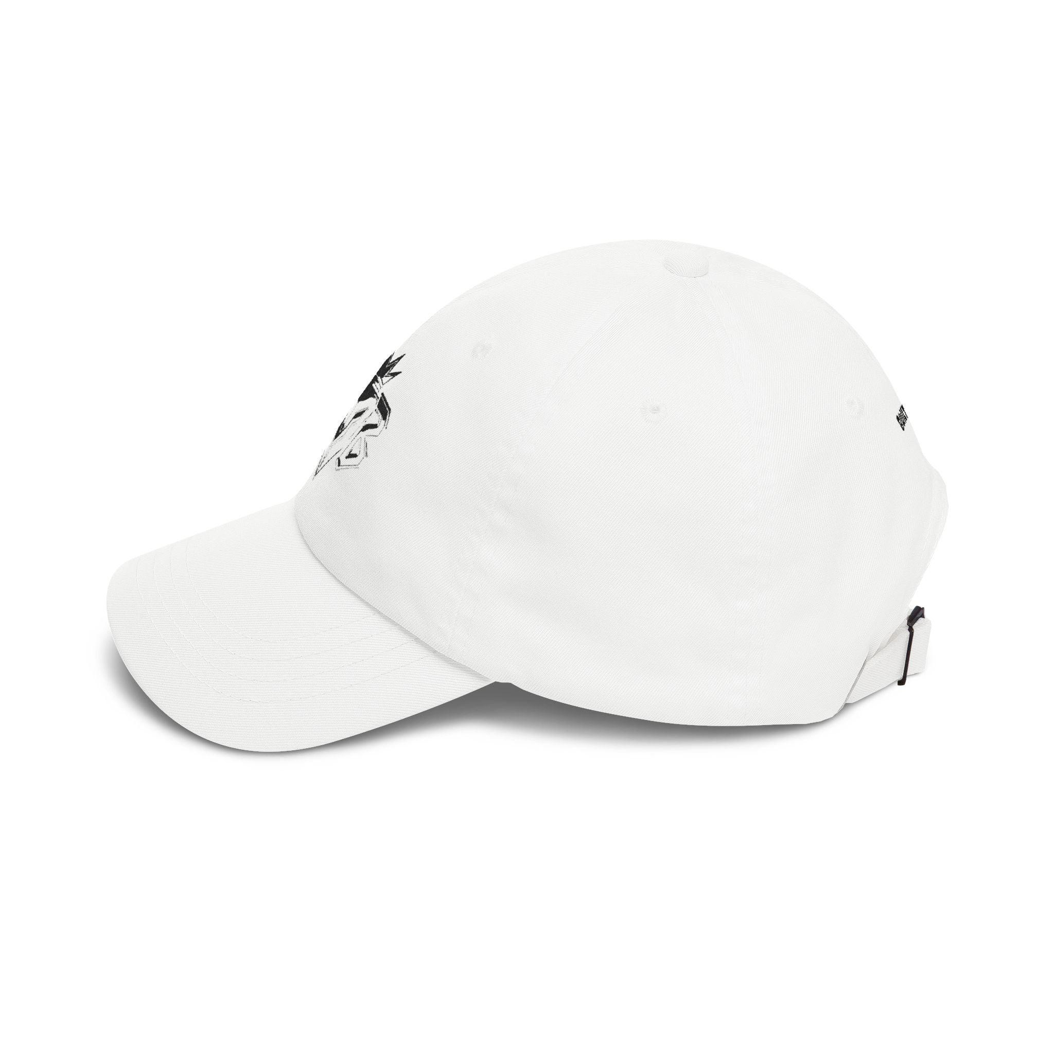 Dad Cap — Embroidered Blue Crown Heart Logo (“Shift Beyond” Back)