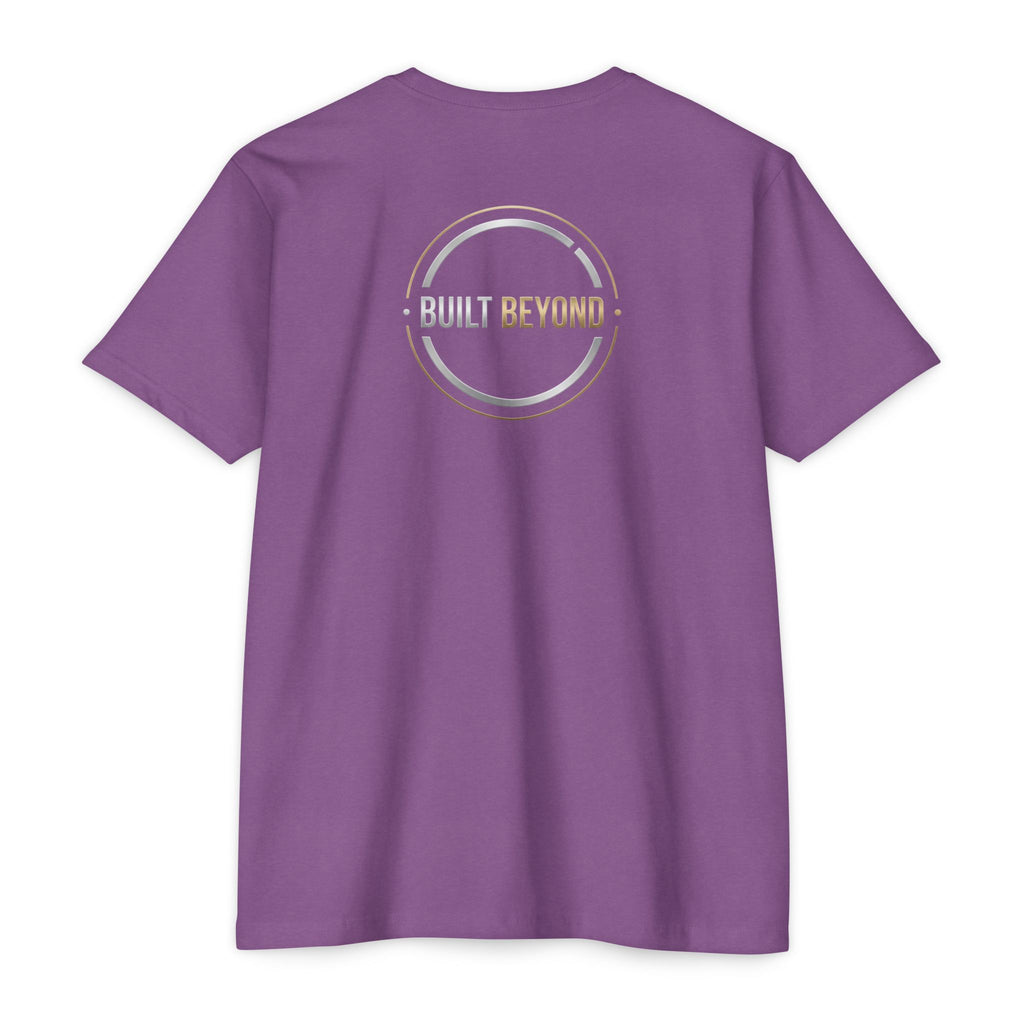 Built Beyond Logo T-Shirt — Minimal Front Emblem, Bold Back Graphic