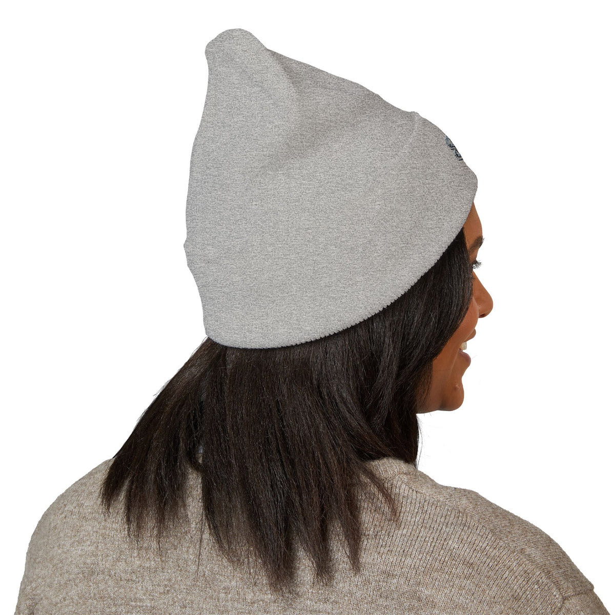 Embroidered Thistle Cuffed Beanie