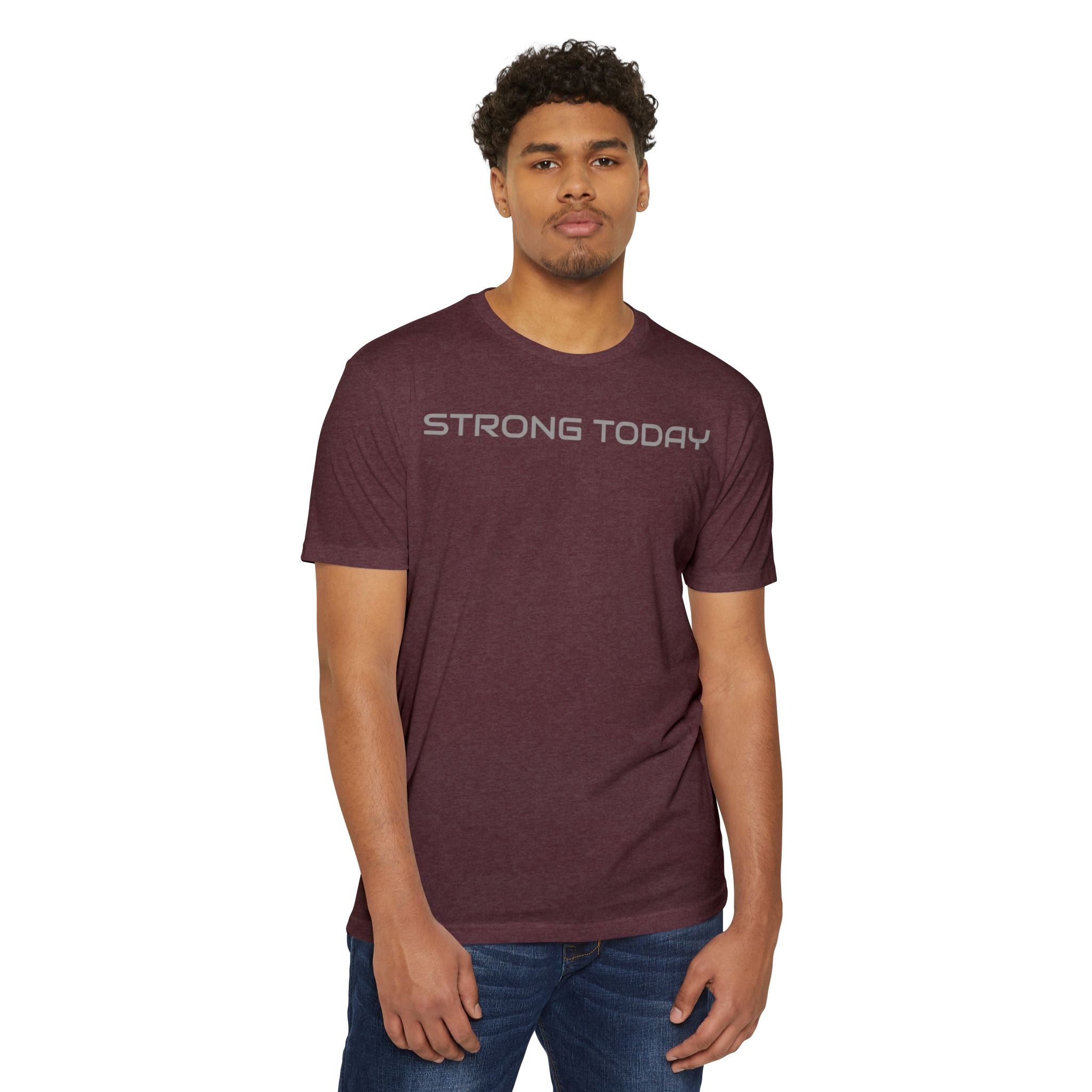 Strong Today T-Shirt — Built Beyond Motivational Fitness Tee