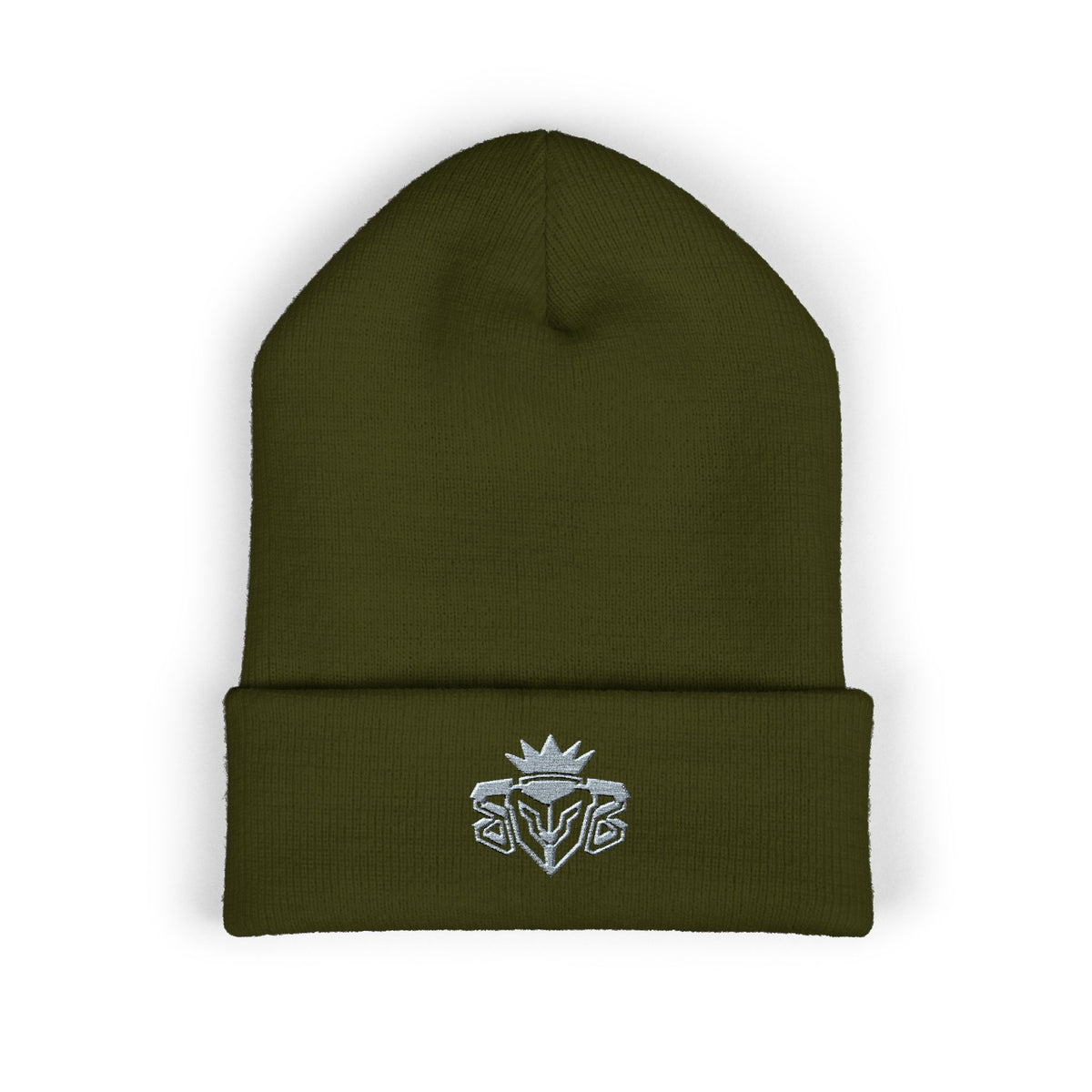 Embroidered Thistle Cuffed Beanie