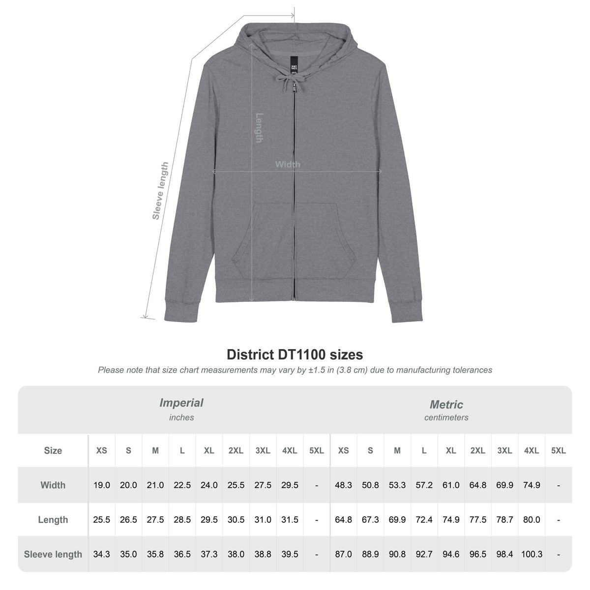 Full-Zip Hoodie — "Built Beyond" Graphic Hoodie