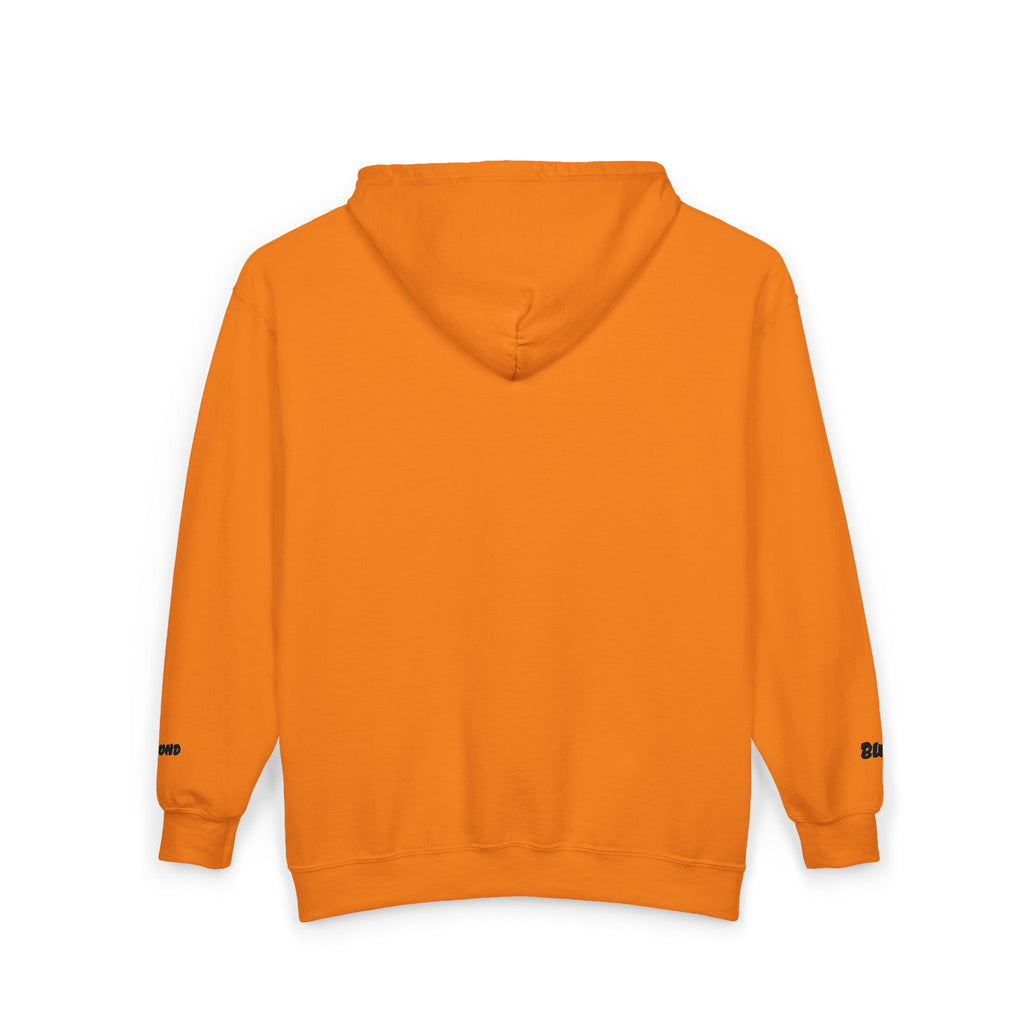 Zip Hoodie with Minimal Lion Crest — Small Chest & Sleeve Logo