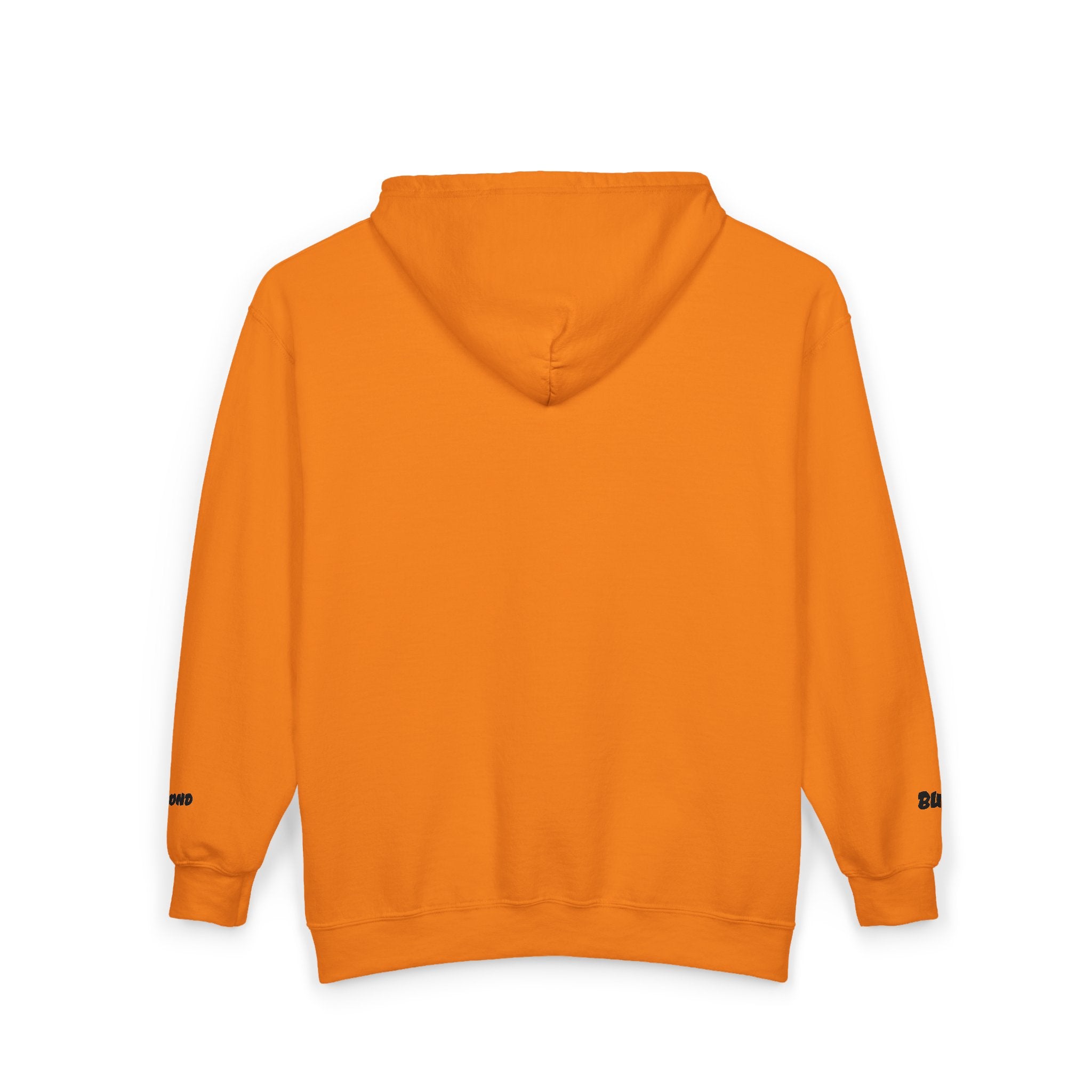 Zip Hoodie with Minimal Lion Crest — Small Chest & Sleeve Logo