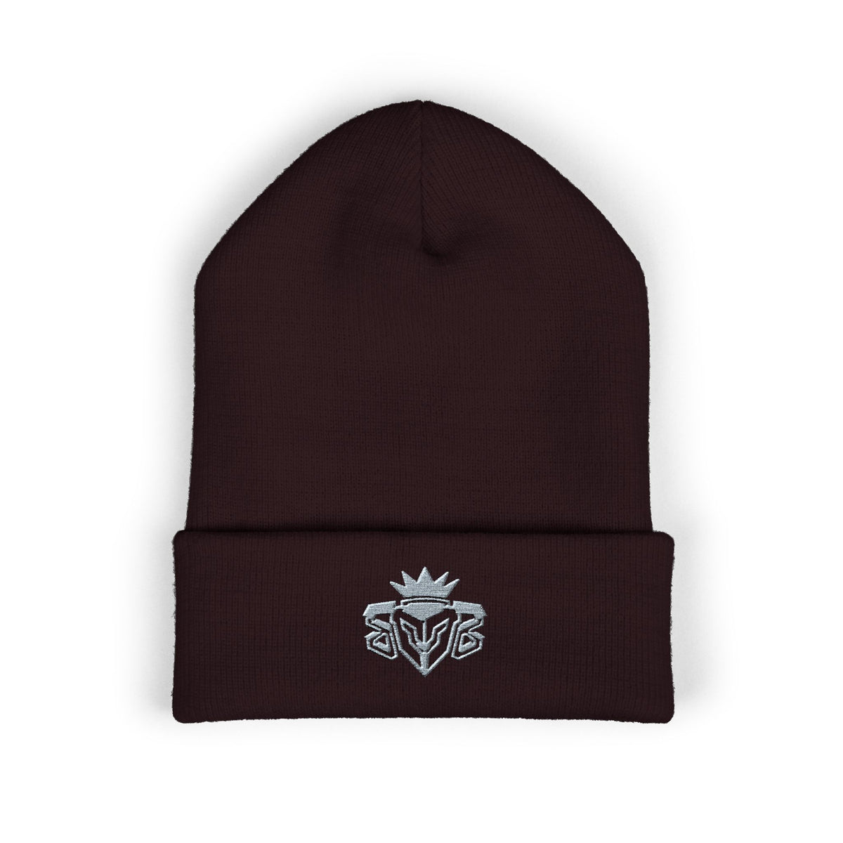 Embroidered Thistle Cuffed Beanie