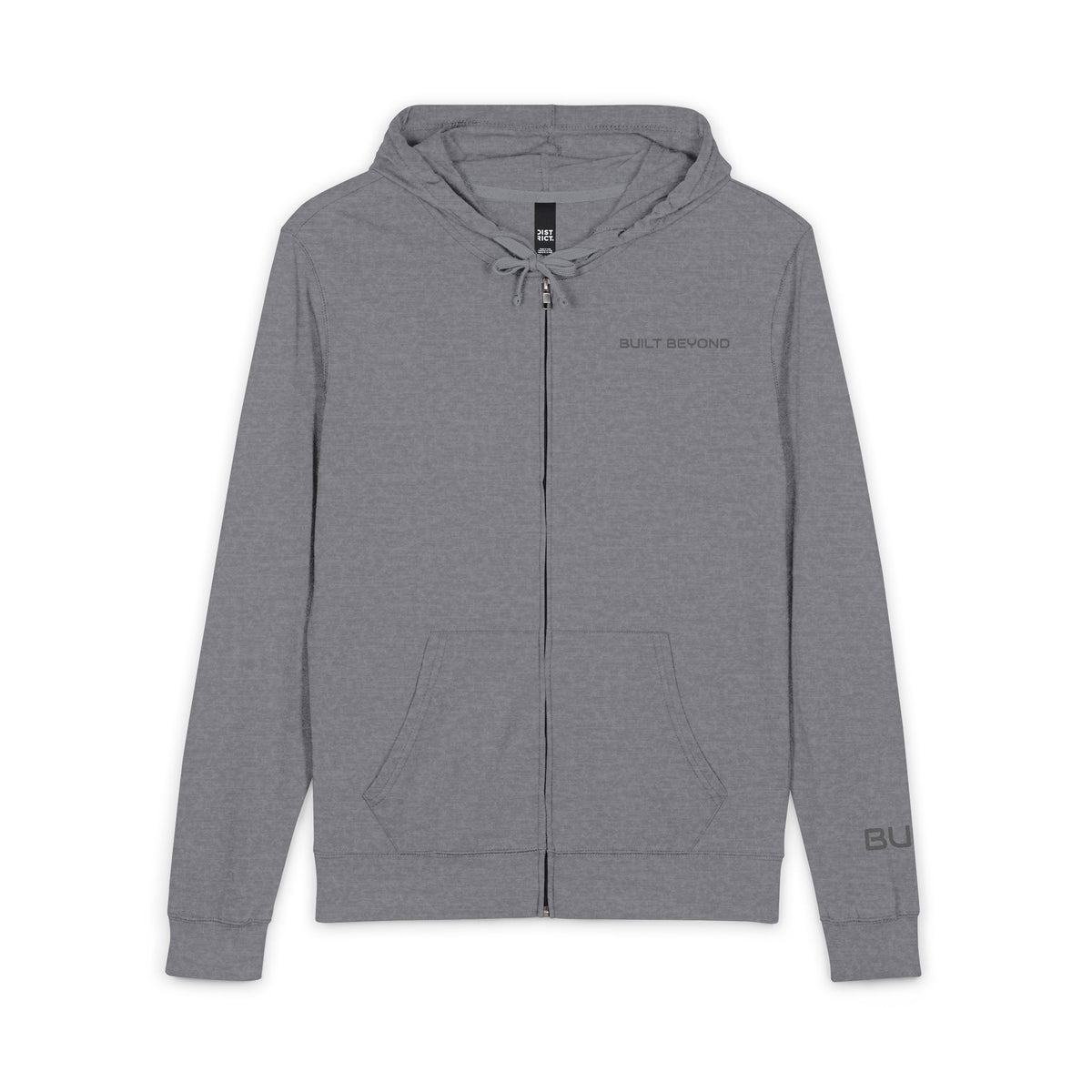 Full-Zip Hoodie — "Built Beyond" Graphic Hoodie