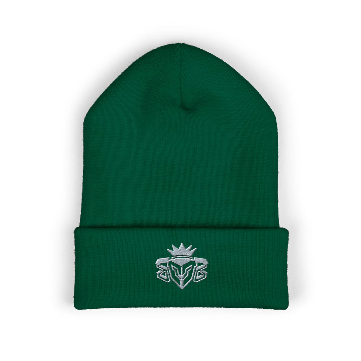 Embroidered Thistle Cuffed Beanie