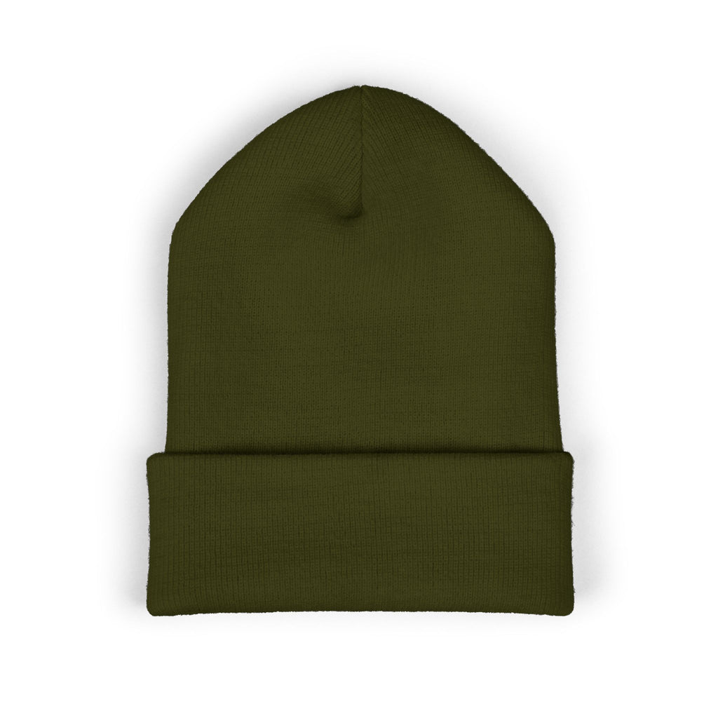 Embroidered Thistle Cuffed Beanie