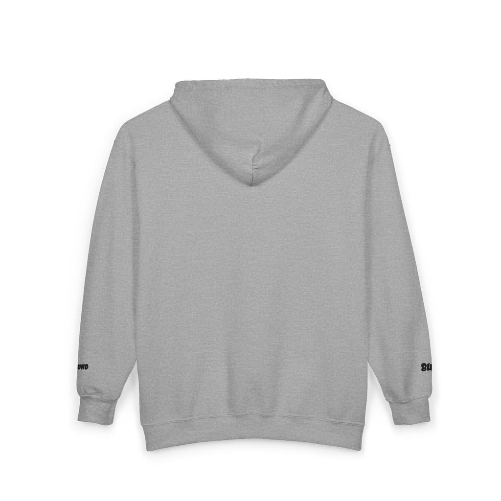 Zip Hoodie with Minimal Lion Crest — Small Chest & Sleeve Logo