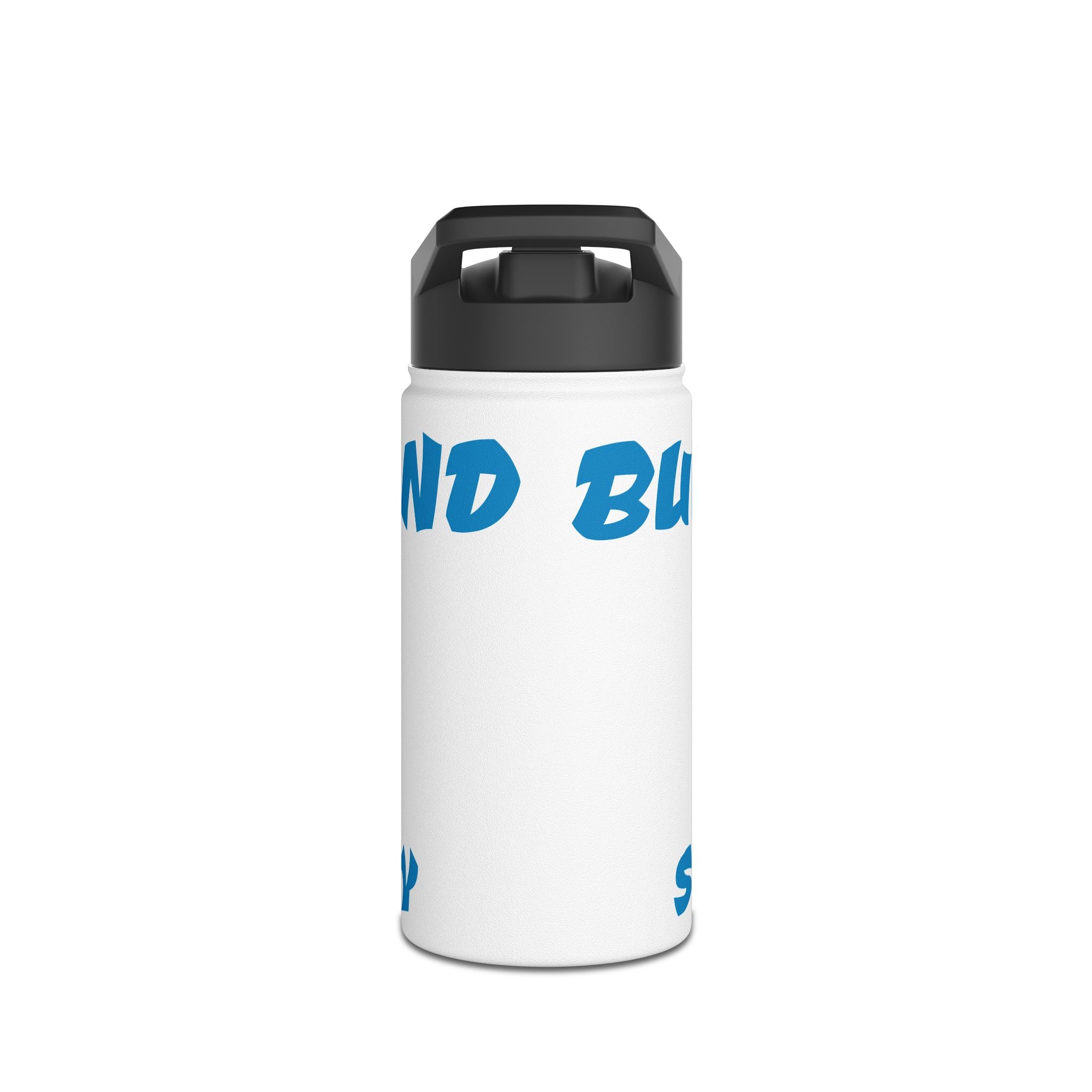 Stainless Steel "Strong Today" Water Bottle, Standard Lid