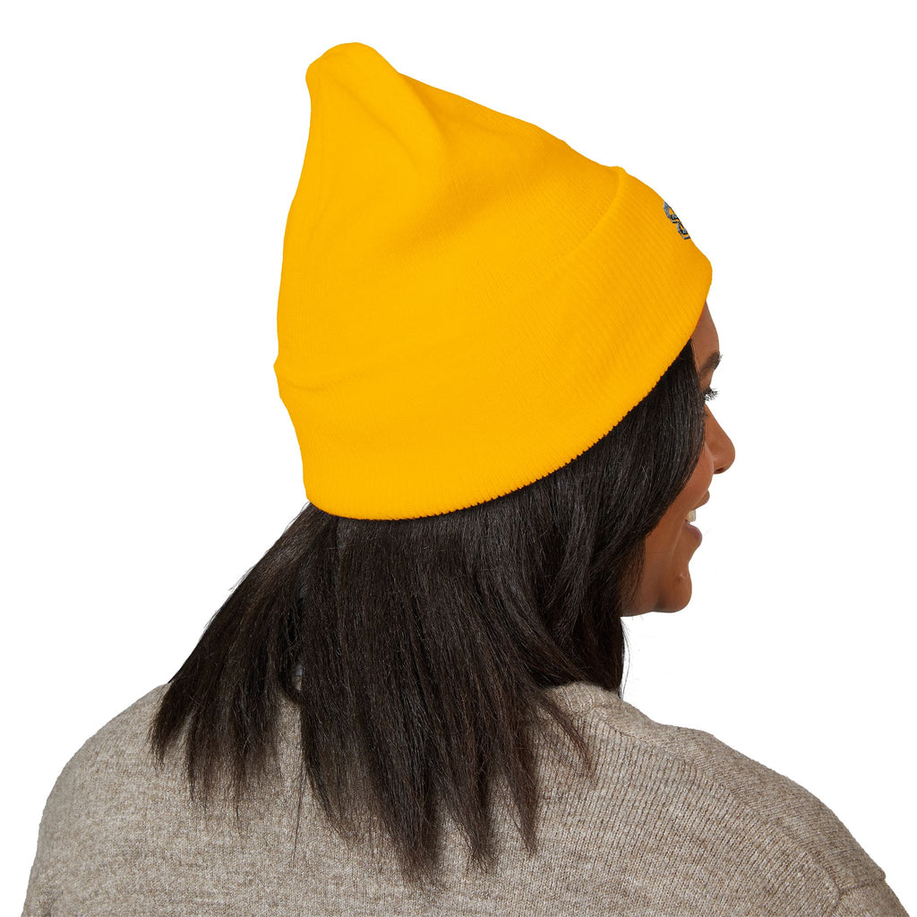 Embroidered Thistle Cuffed Beanie