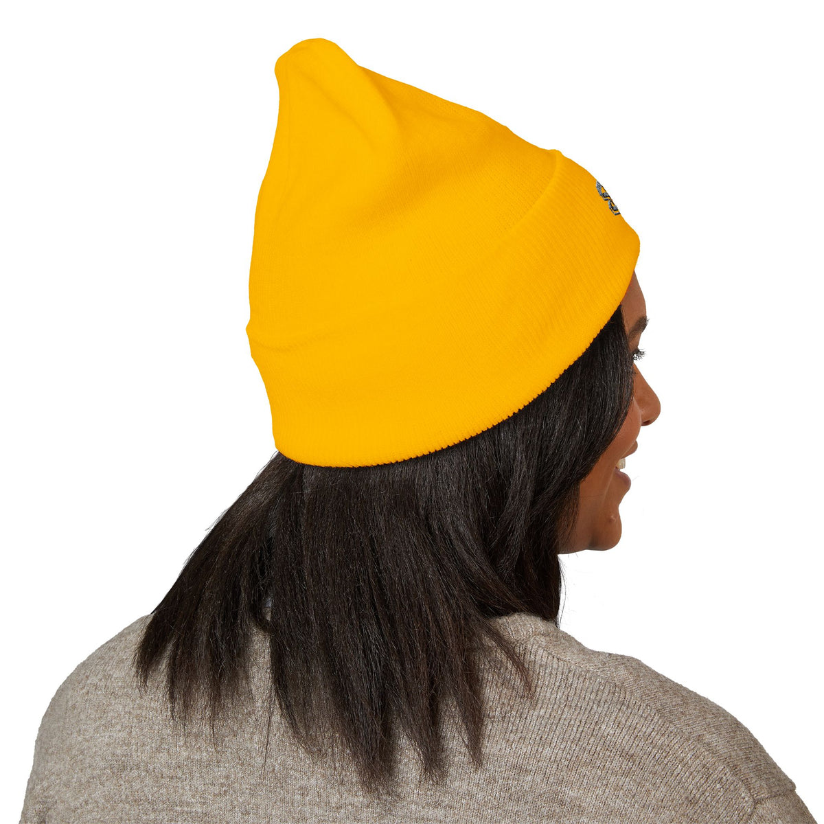 Embroidered Thistle Cuffed Beanie
