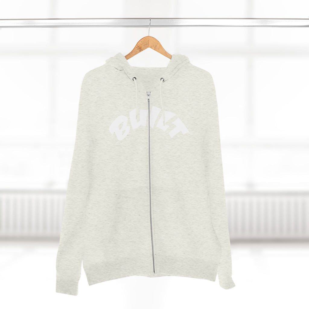 Built Zip Hoodie — Blue Crest Logo Back