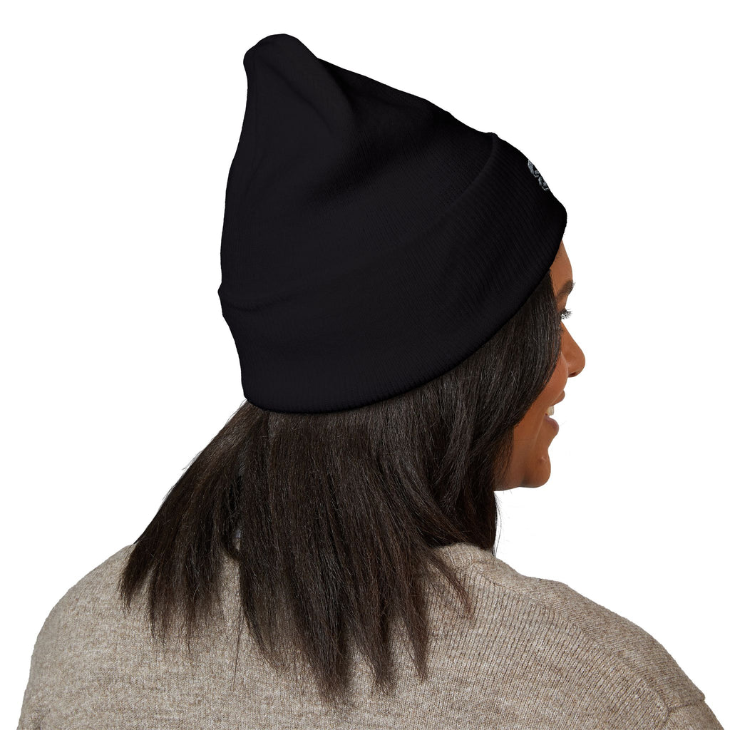 Embroidered Thistle Cuffed Beanie