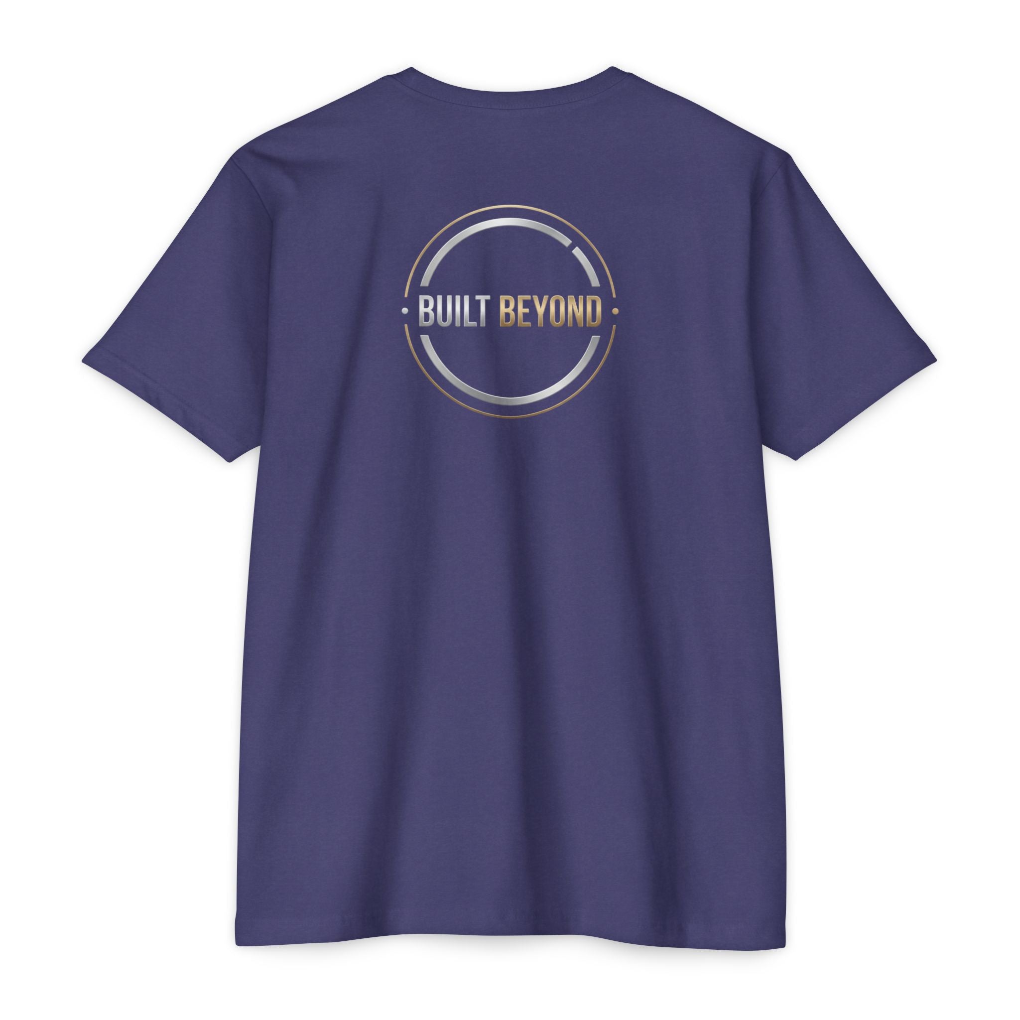 Built Beyond Logo T-Shirt — Minimal Front Emblem, Bold Back Graphic