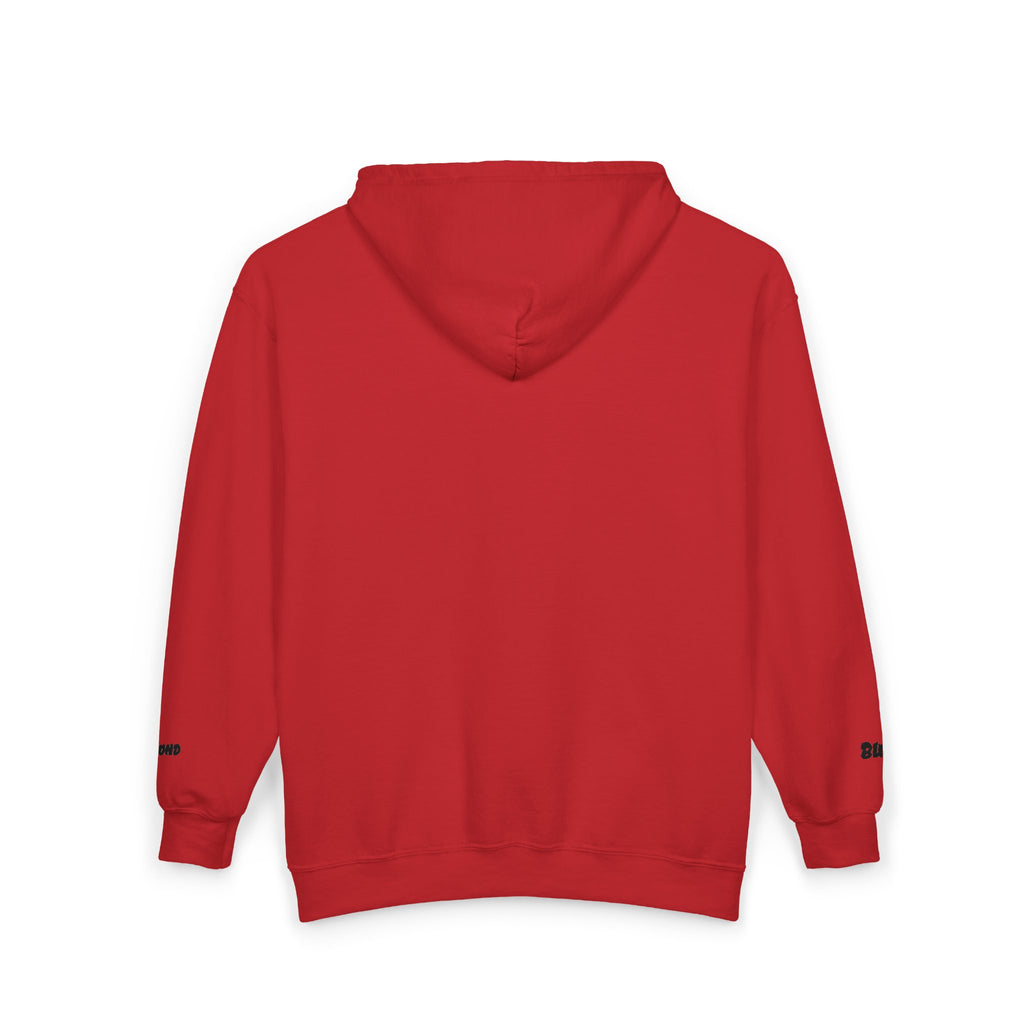 Zip Hoodie with Minimal Lion Crest — Small Chest & Sleeve Logo