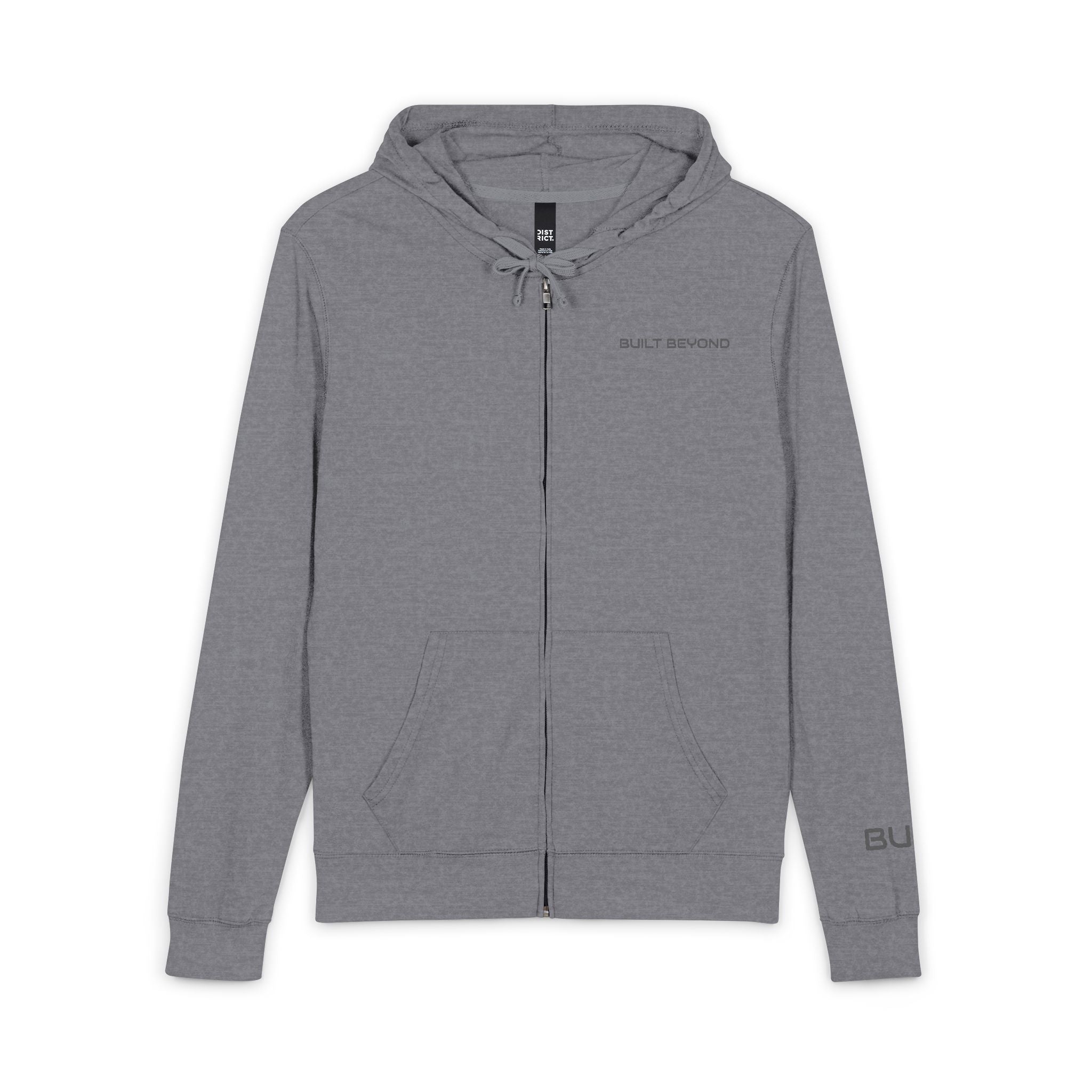 Full-Zip Hoodie — "Built Beyond" Graphic Hoodie
